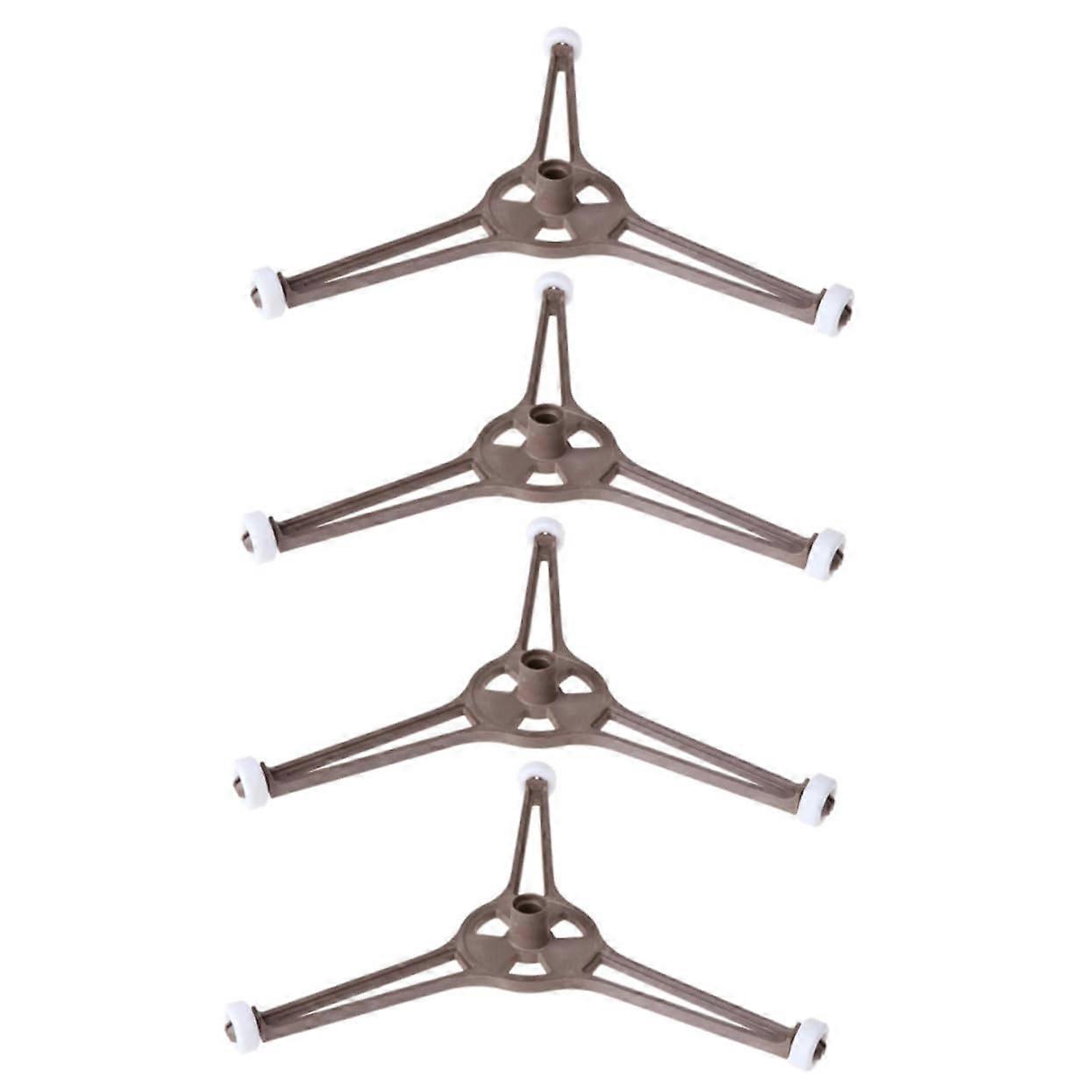4Piece Microwave Oven Roller Set with Rotating Stand for Microwave Trays, Turntable Holder, Plastic Circle Tray for Microwave Ovens