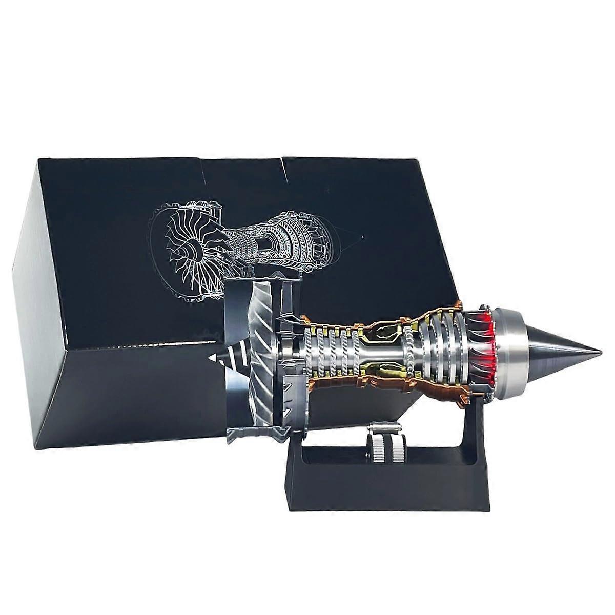 TR900 Turbofan Jet Engine Model Kit, 3D Printing Aero Engine Toy Gift Red