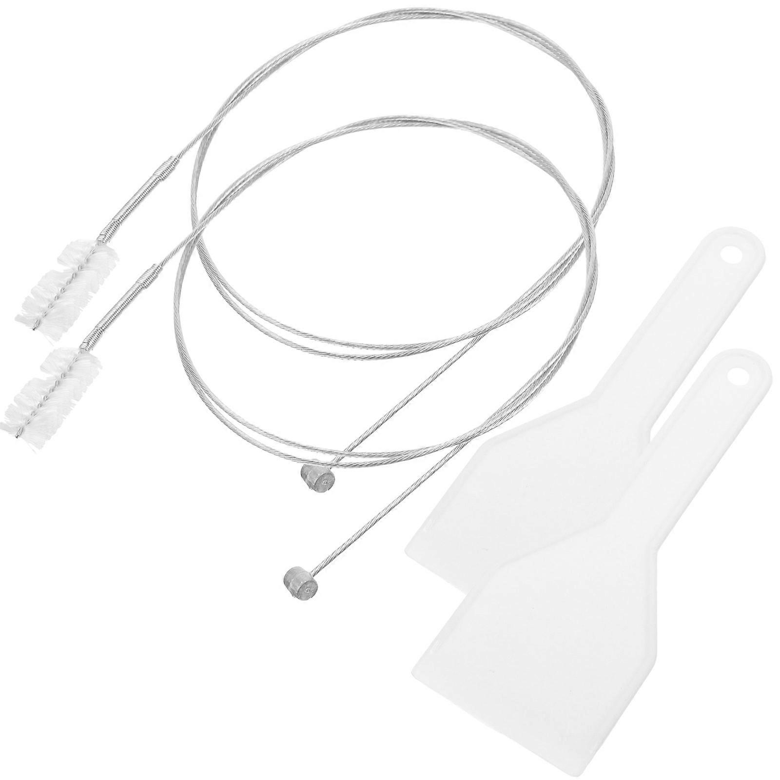 Refrigerator Drain Hole Clog Remover Fridge Dredging Kit Home Use Stainless Steel Ice Removal 1Set