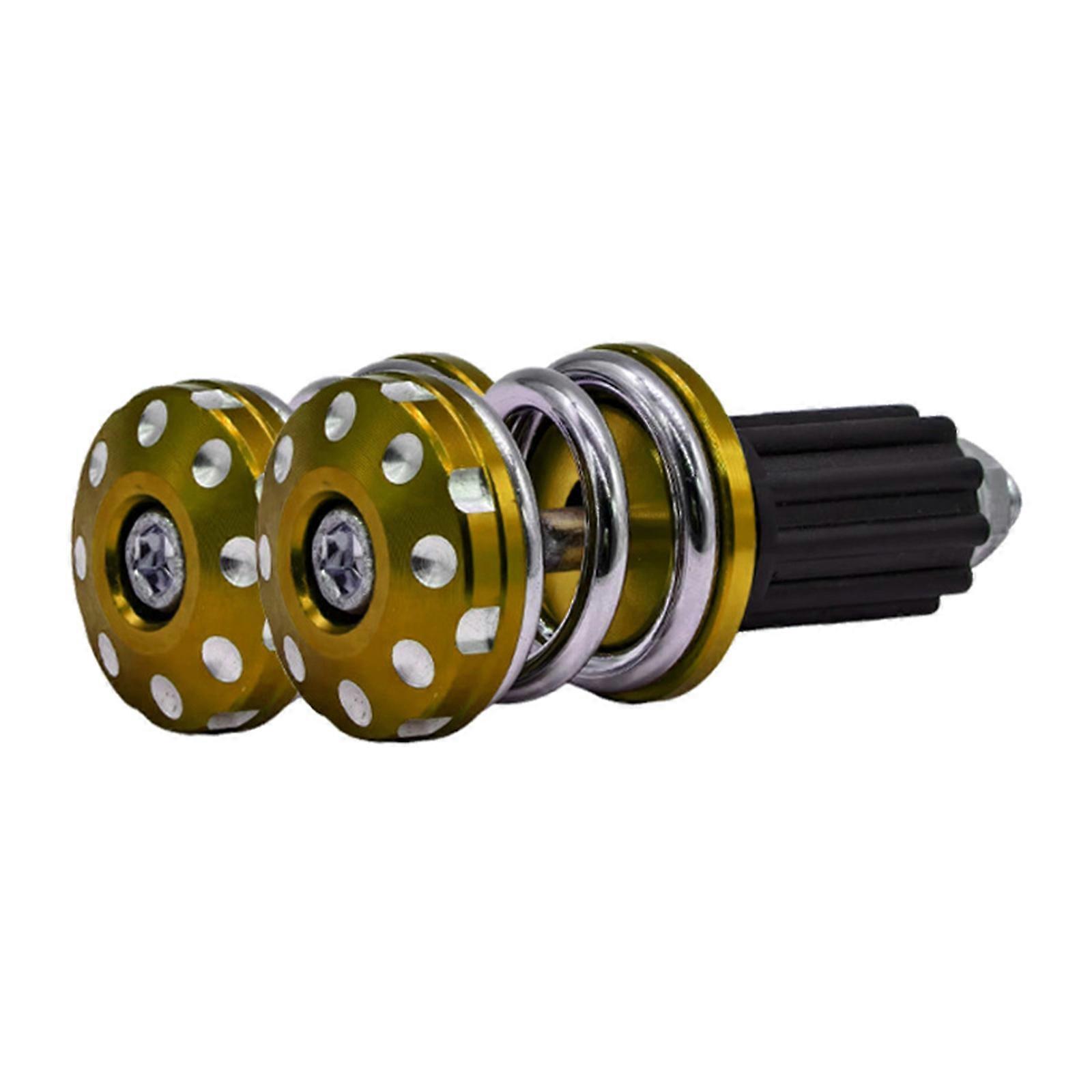 Aluminum Alloy Motorcycle Handlebar End Caps Plugs Inserts For Optimal Comfort And Control Various Riding Condition 2pcs  Yellow