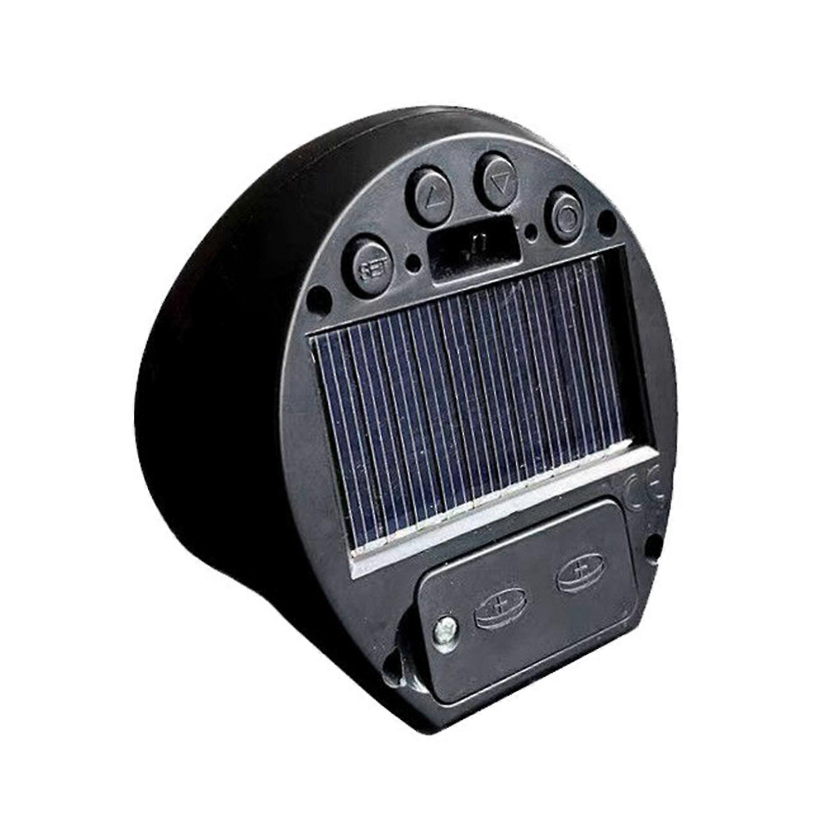 Car Dashboard Mount Digital Clock Automotive Solar Powered Clock Car Backlit Clock with Temperature Display Multicolor