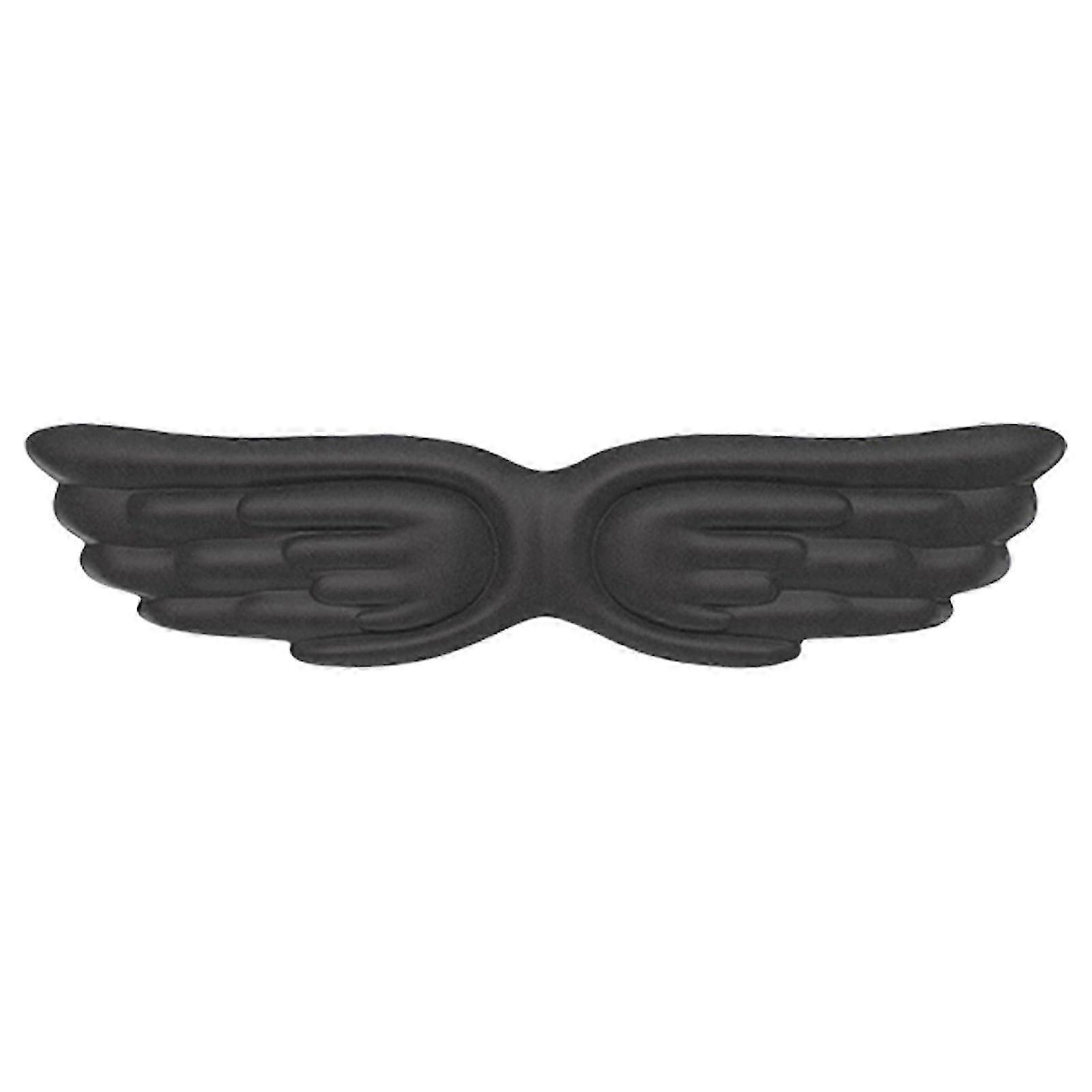 Stylish Wing Shape Keyboard Wrist Pad Ergonomic Keyboard Wrist Support Pad Slip Resistant Bottom for Office and Home Black