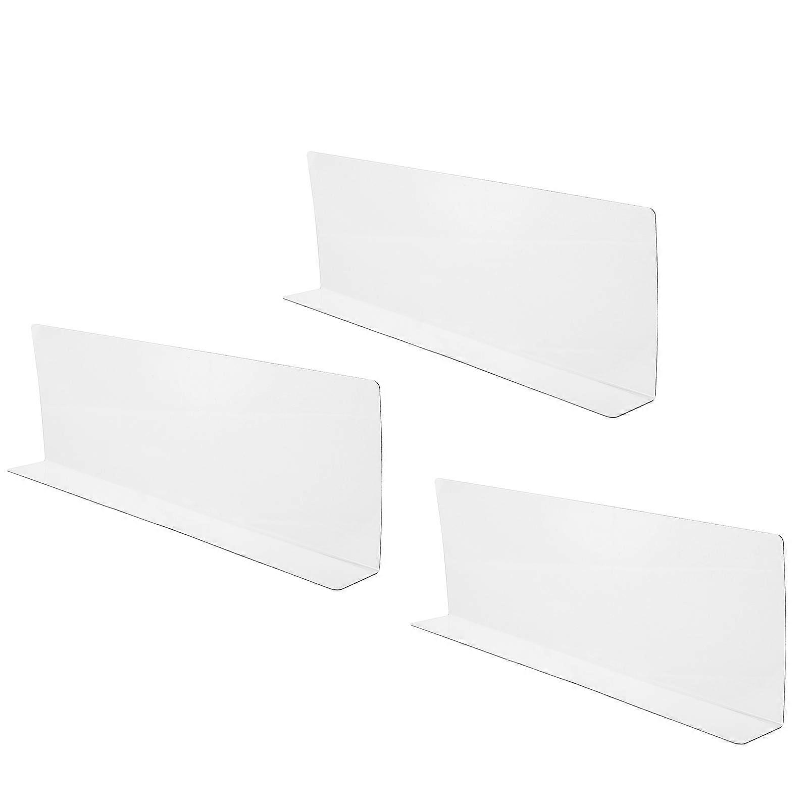3pcs PVC Magnetic Shelf Dividers, Shape Commodity Organizers for Supermarkets, Stores and Homes, Non Magnetic Design for Efficient Product