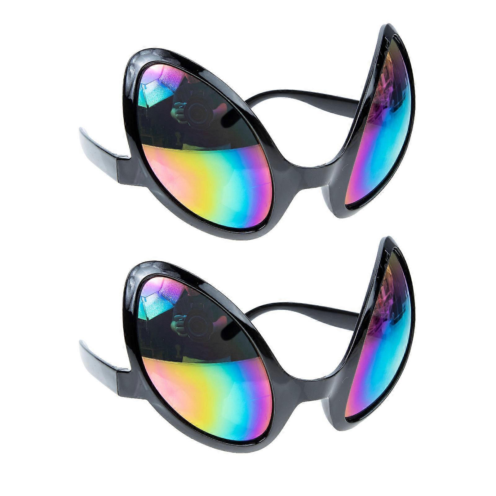 Modeling Glasses Funny Sunglasses for Decor 2Pcs Plastic Party