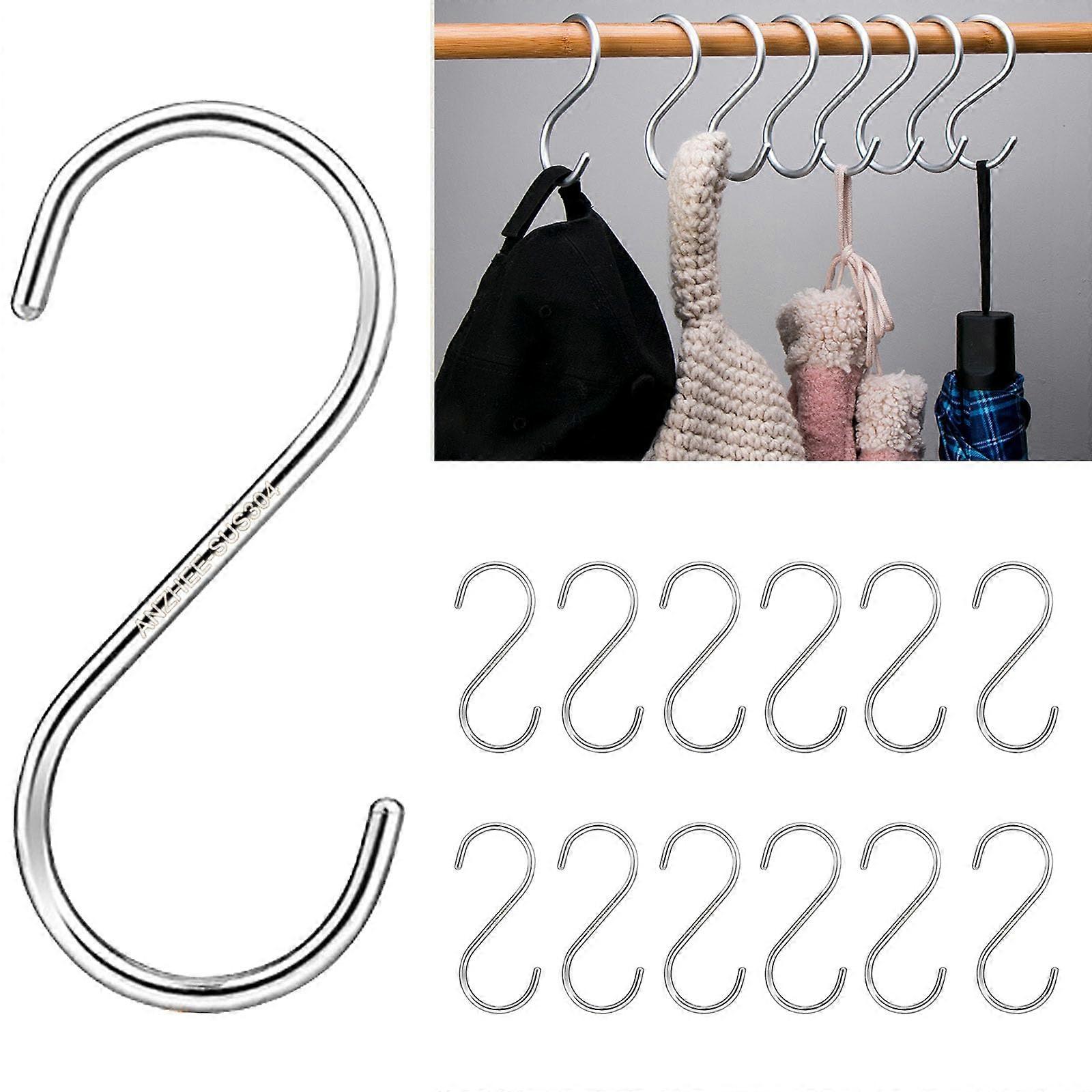 S Hooks, Shooks Hanging Kitchen Hooks, Sshaped Hooks, SUS304 Food Grade Material, 304 Stainless Steel, Heavy Duty Hangers