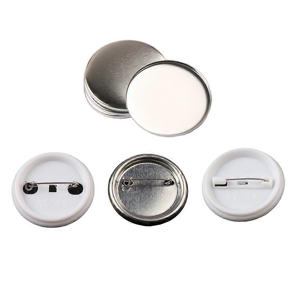 Silver Tinplate Blank Badges for Kids DIY Craft Gifts with Durable Material and Fine Craftsmanship
