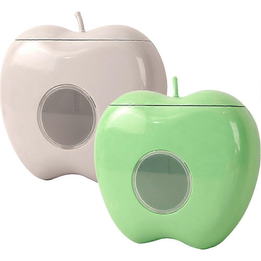 Space Saving Shower Cap Box Bathroom Disposable Cap Storage Simple Style 2Pcs