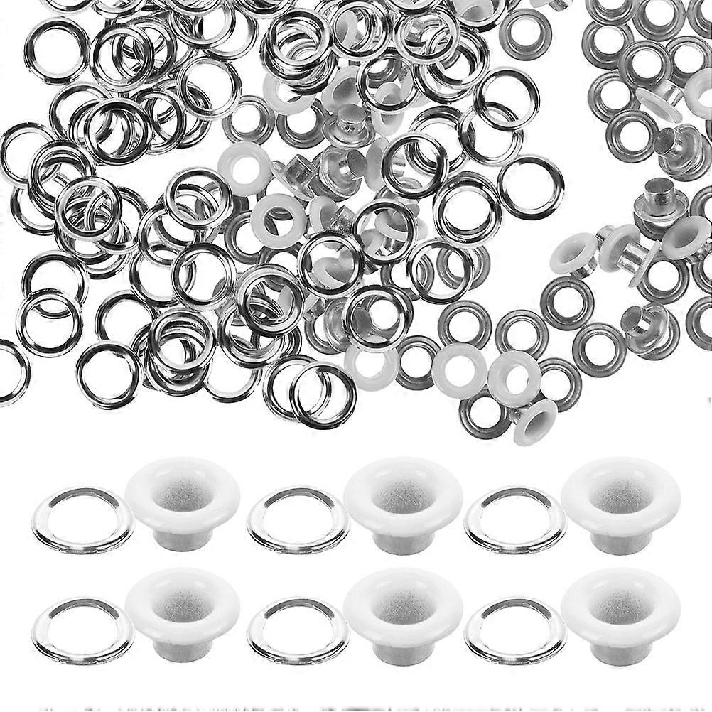 50pcs Metal Eyelets with Washers for Shoes, , and Canvas Durable Iron Grommet Kit for Sewing, Crafting, and DIY Projects
