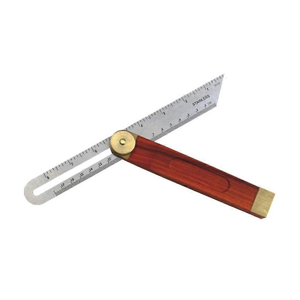 Durable Stainless Steel Sliding TBevel ruler for Cutting with Brass Accents and Hardwood Handle 9 Inch