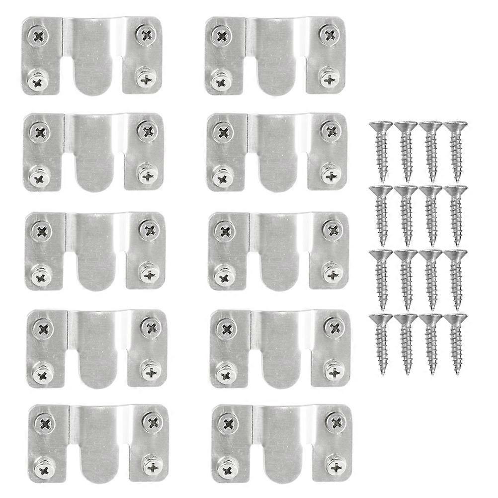Triangular Corner Bracket Photo Frame Hooks Wall Mounting Picture Fixing Bracket 5.3*3cm Hanging 10Pcs
