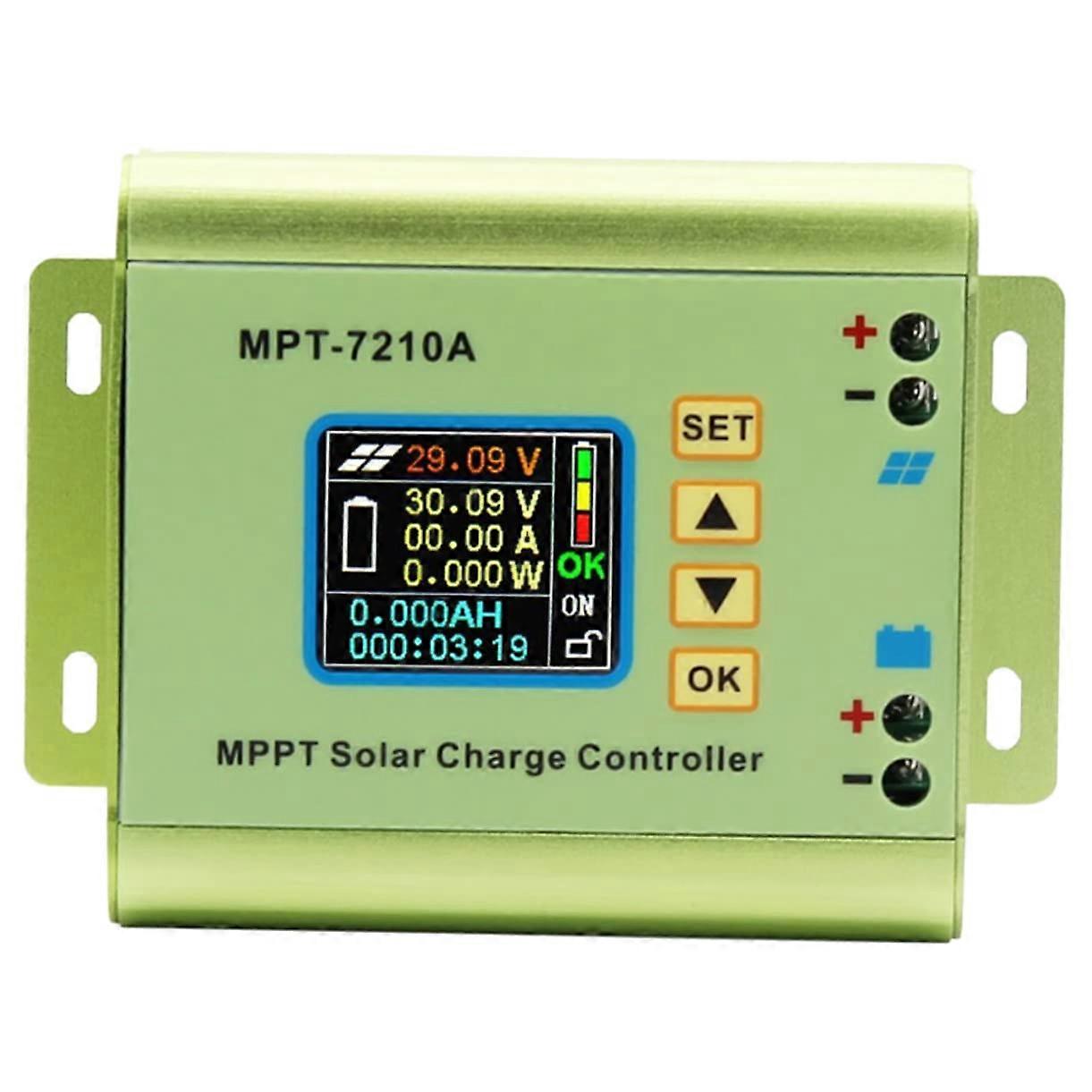 MPPT Solar Charge Controller with Color Display, DC Input DC Output, Max for Solar Batteries, Heat Dissipation and Innovative Technology