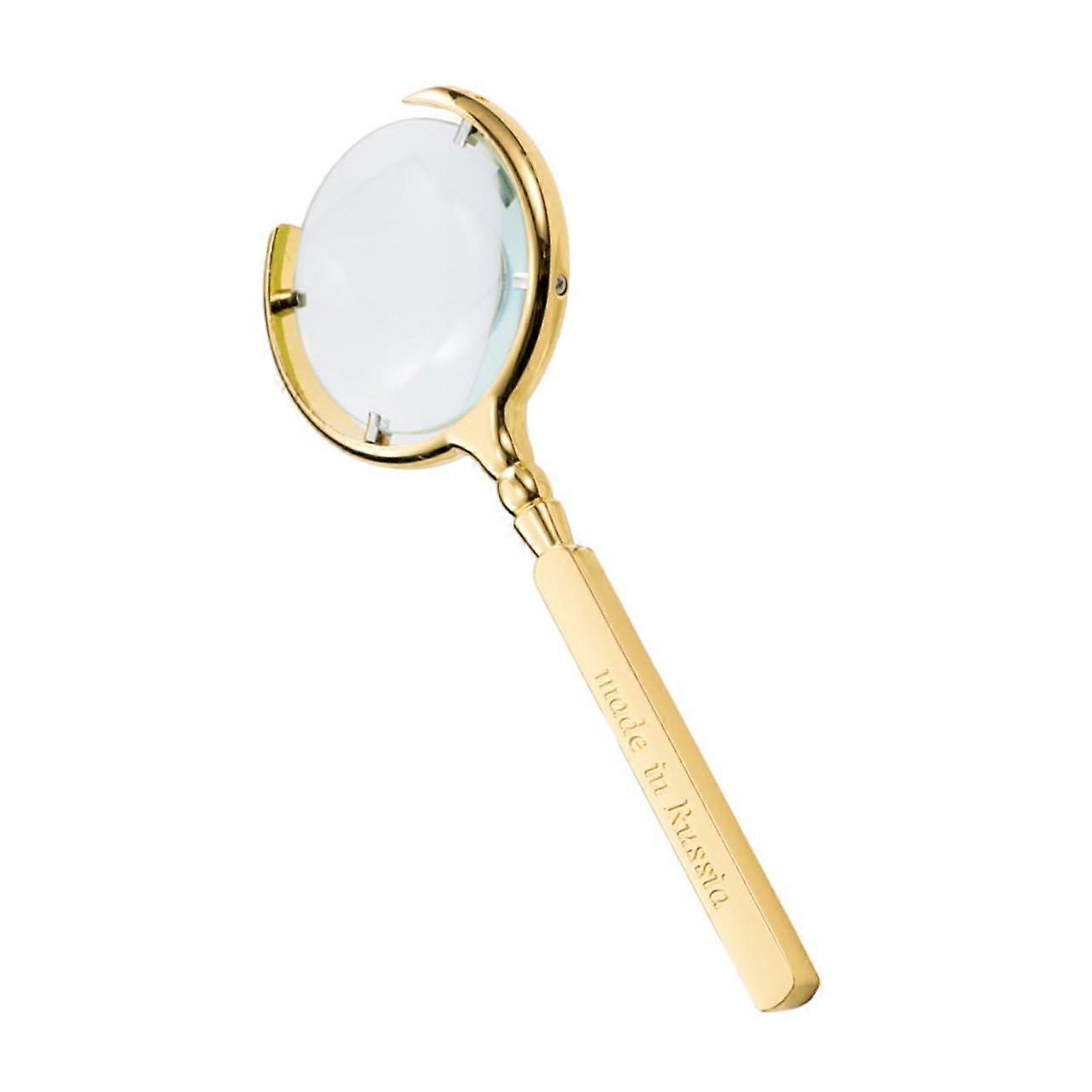Golden Metal 8X Handheld Magnifier Inspection Magnifier