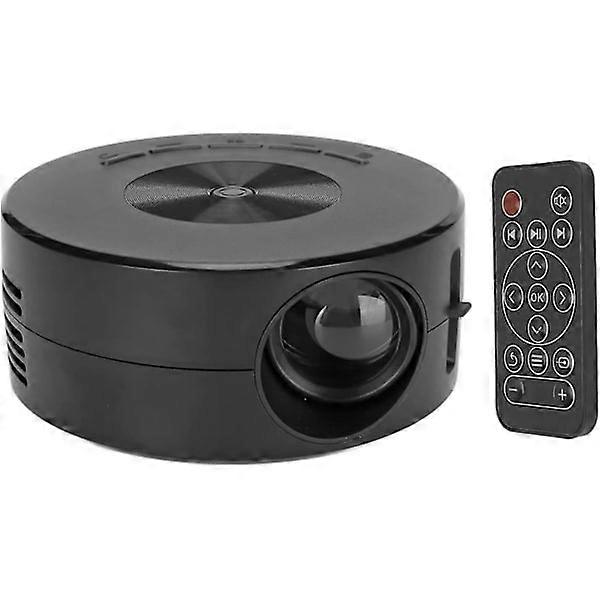 Mini kids projector, home theater projector portable video projector TFT LCD built-in 4? 2W speaker, for kids Christmas New Year gifts, black