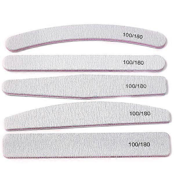 5 double sided nail buffer manicure polishing tools double sided frosted nail buffer manicure polishing strips white