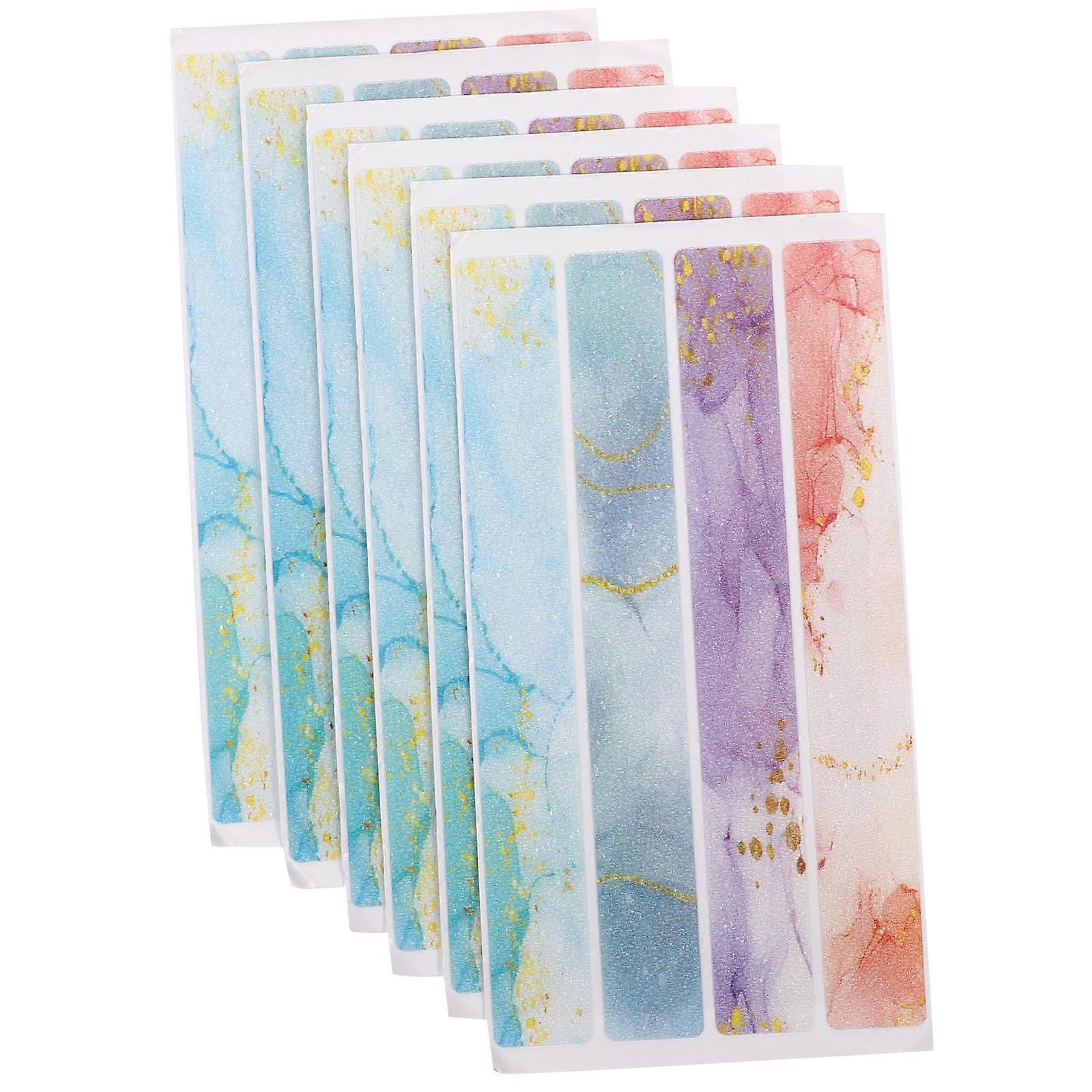 Adhesive Decals 24Pcs Effective In Reducing Sl slips Suitable For Bathroom Accessories With Strong Adhesive Multi Color 20X2.5Cm