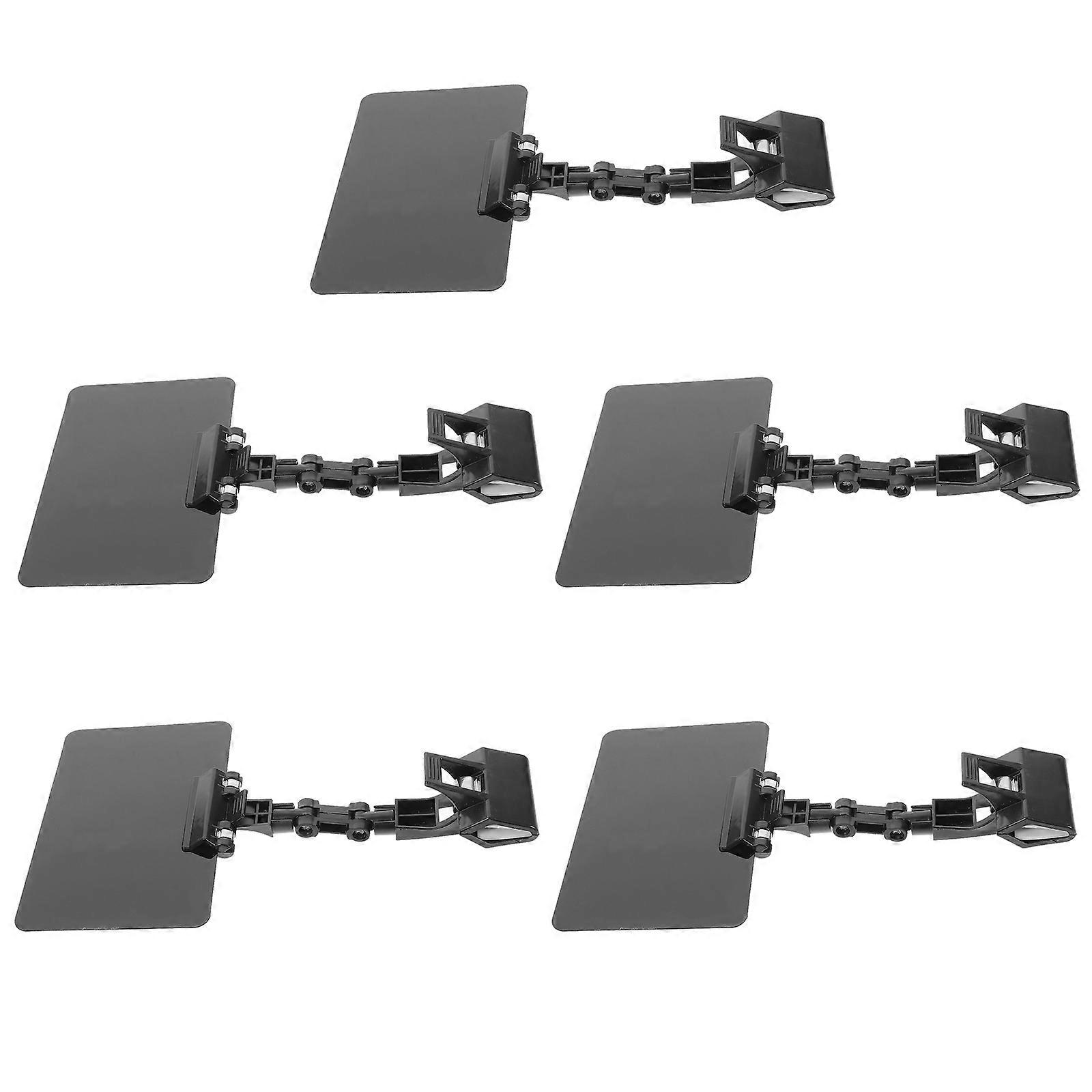 Black PVC Price Tag Holder with Clip for Price Card Display Adjustable Design Easy to Install and Save Space when Not in Use 5pcs