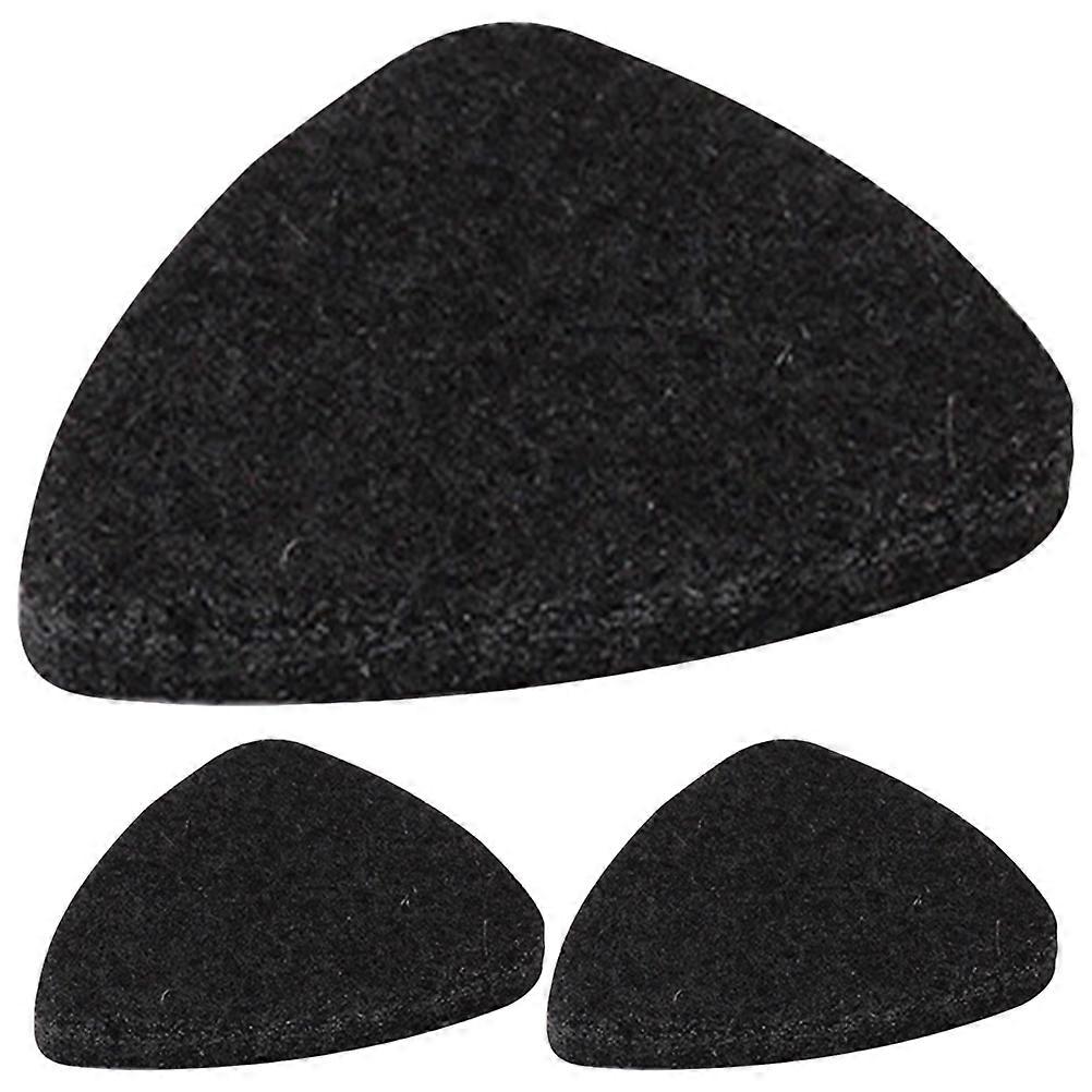 Practical Guitar Pick with Wool Felt Material for Easy Use and Portable Storage Black