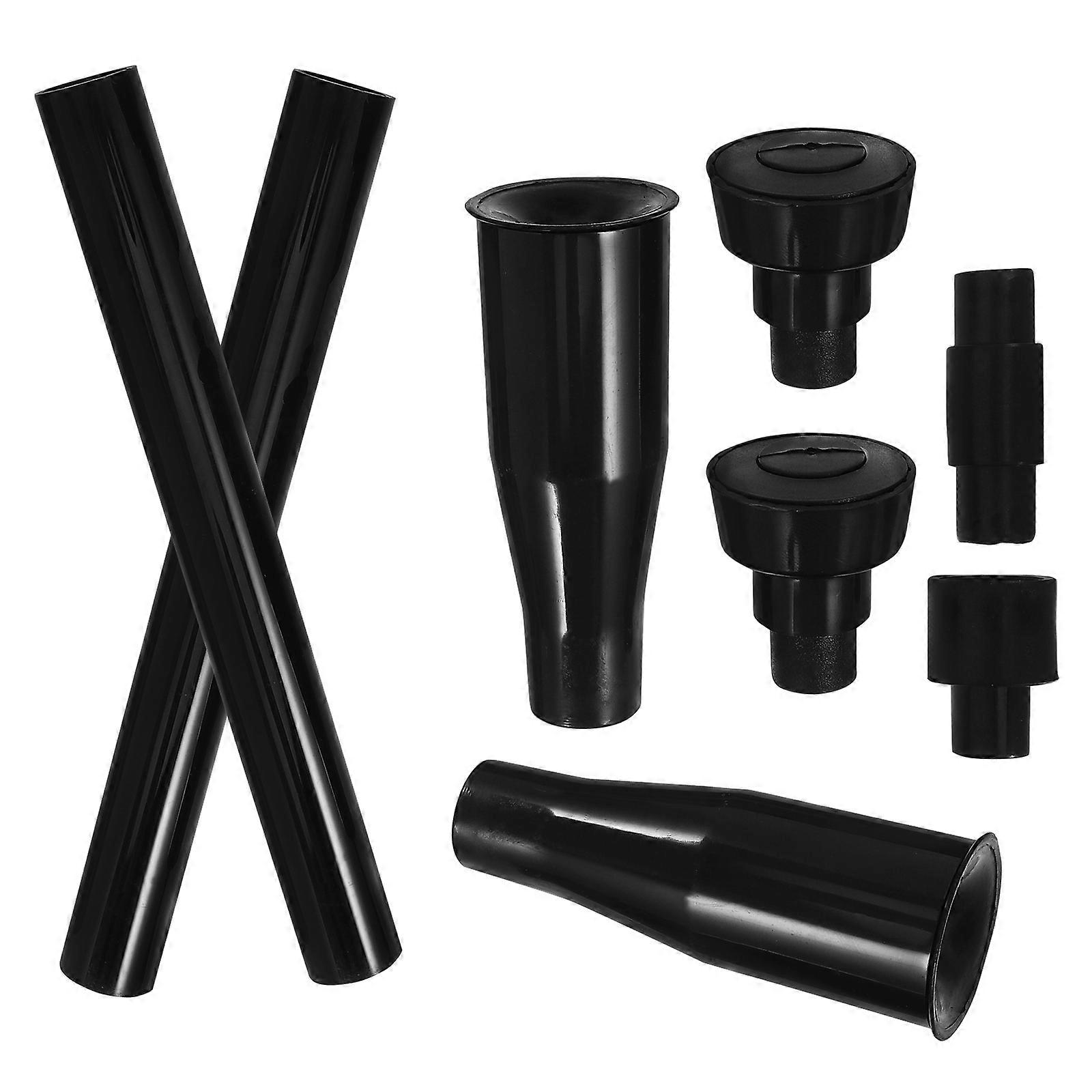 Adjustable Fountain Nozzle Kit 8Set Black Designed For Garden Ponds And Fish Tanks Featuring Efficient Water Saving
