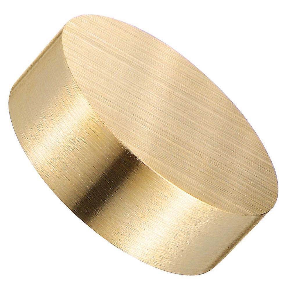 Traditional Chinese Vintage Brass Round Paperweight For Office And Study Room Use 1Pcs