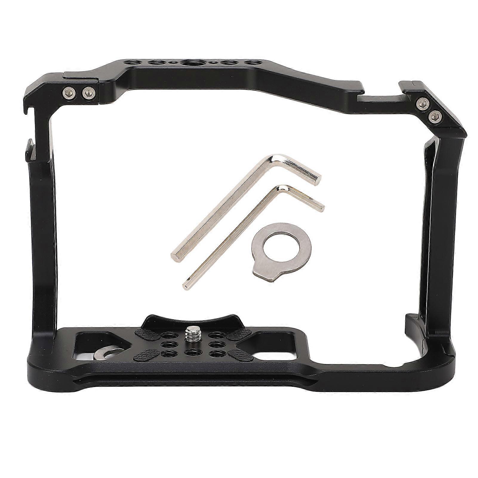 Camera Full Cage for R5 R6 Aluminum Alloy Vlogging Video Shooting Filmmaking Rig Stabilizer with 1/4 3/8 Inch Threaded Hole