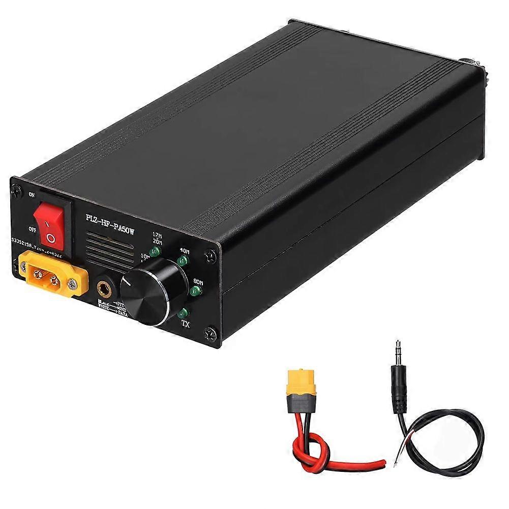 50W Portable Shortwave Power Amplifier with 4-Gear LPF Automatic Transmit & Receive Switching for Multiple Protocols