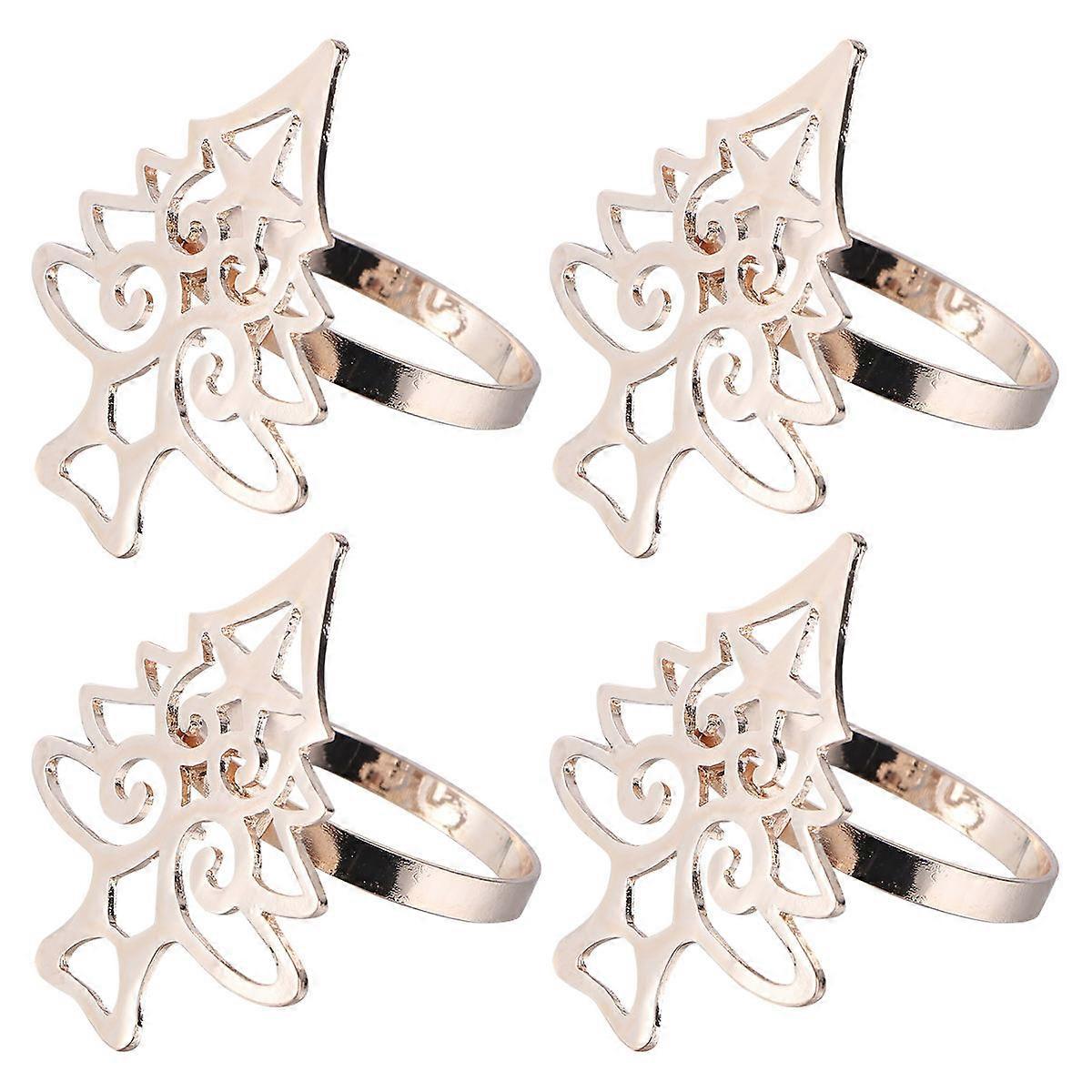 Christmas Tree Napkin Buckles Ideal For Dinner Table Decor Enhancing Atmosphere For Families And Guests