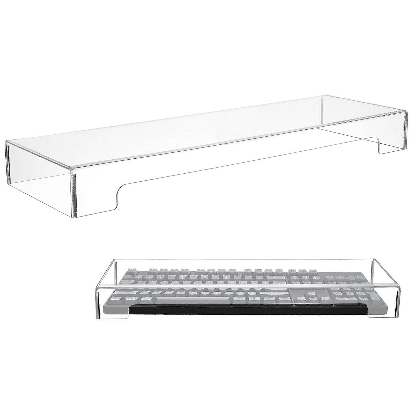 Acrylic Keyboard Cover   Transparent Dustproof Protector for Standard Keyboards, Removable and Washable for Easy Cleaning