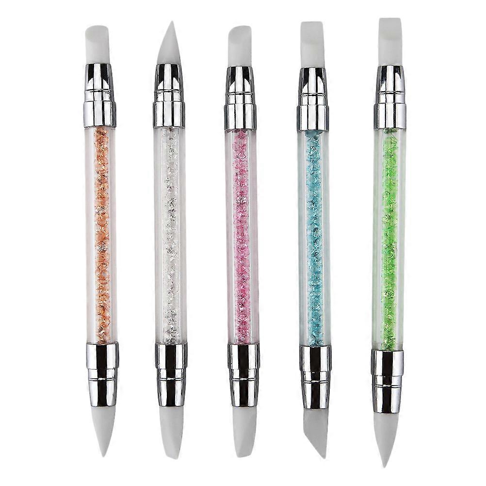 Sculpting For Nails Gel Pen Professional Use Rhinestone Handle 5Pcs