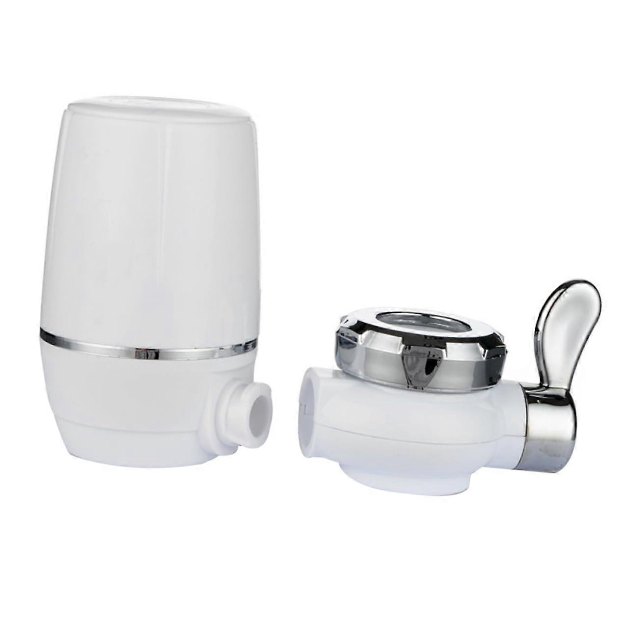 Faucet Water Filter Two-Pack With Ceramic Filter Kitchen Drinking Water Purifier Includes Replacement Filters