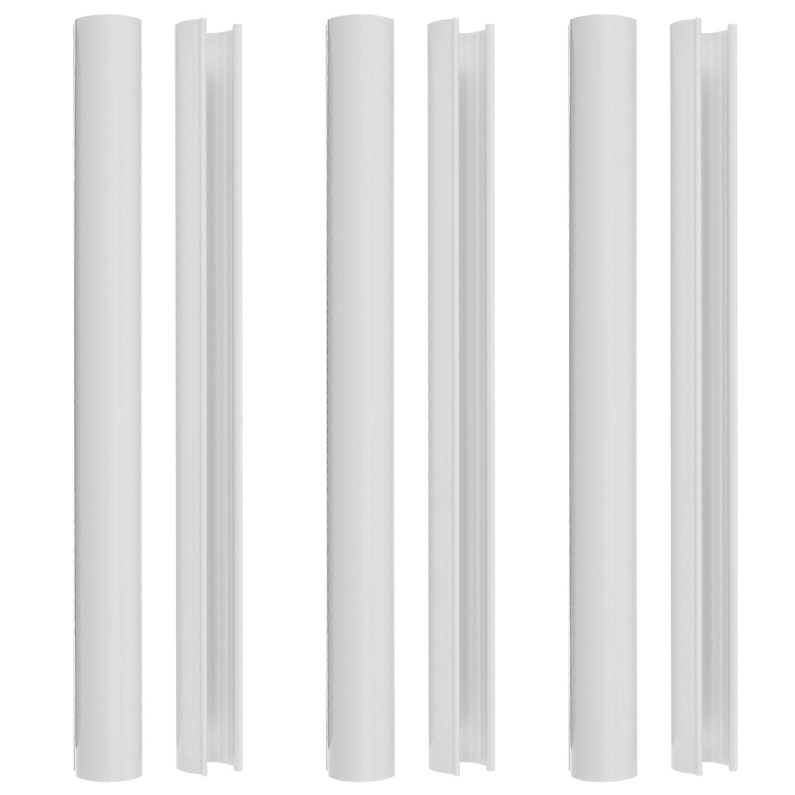 Plastic Radiator Pipe Covers 6Pcs Ideal For Home Improvement Simple And Sleek Design Effective Wall Protection