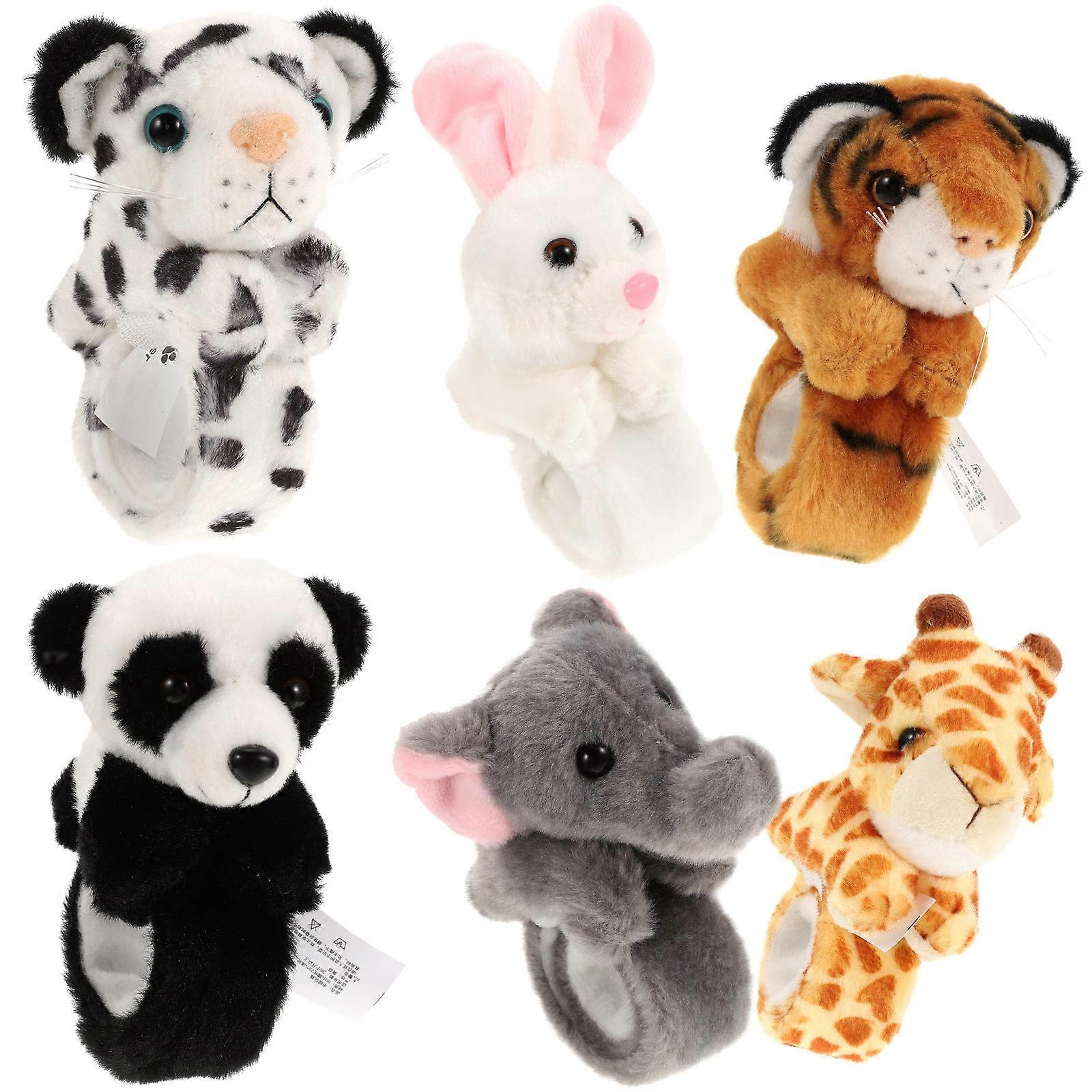 It looks like you're sharing a product title or description for **animal themed slap bracelets**! These are fun, colorful wristbands that snap around