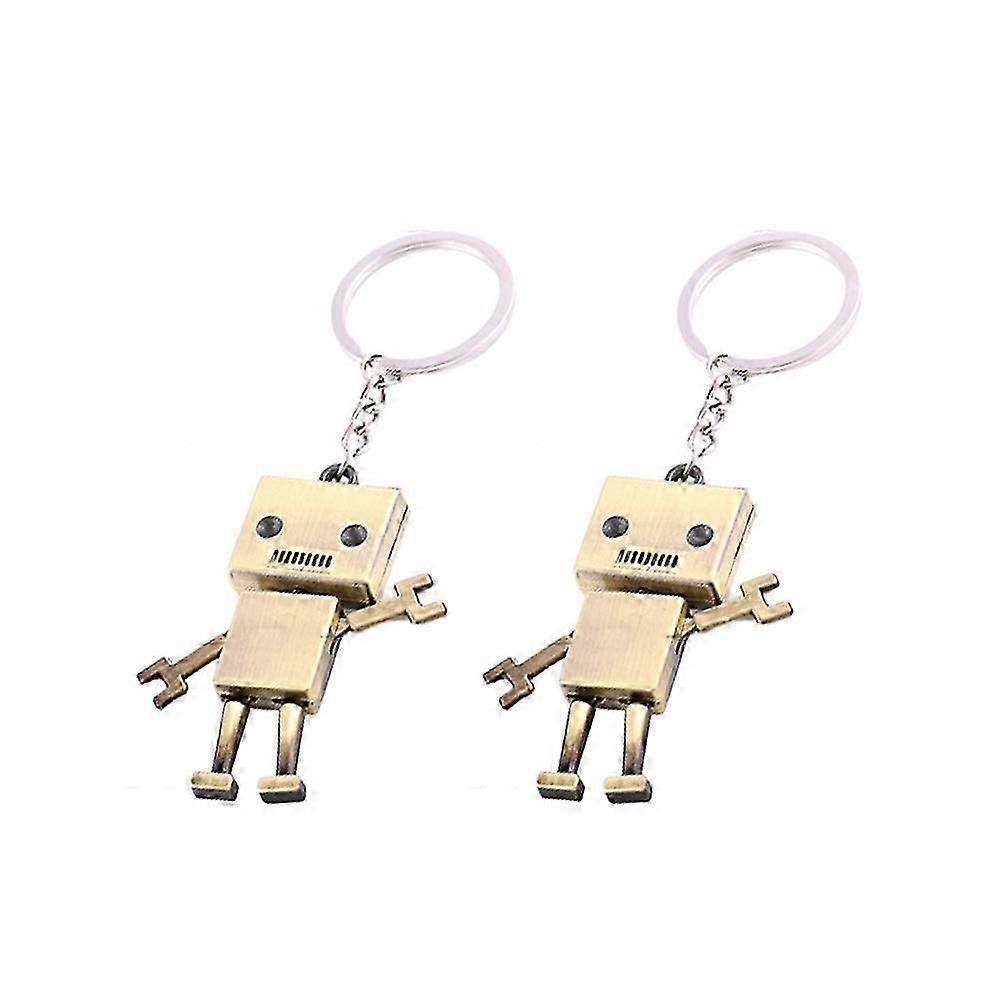 Mini Shape Keychain Rings Backpack Attachment Creative Style Zinc Alloy 2Pcs mi