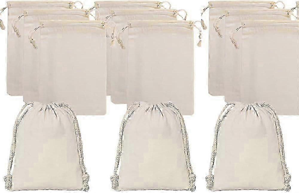 عبوة من 20 كيس قماش صغير ، أكياس قماش 10 × 15 سم مع رباط ، حقيبة هدايا ، حقيبة قماش صغيرة ، حقيبة قطنية ، حقيبة قماش صغيرة للمجوهرات ، DIY ، Cos