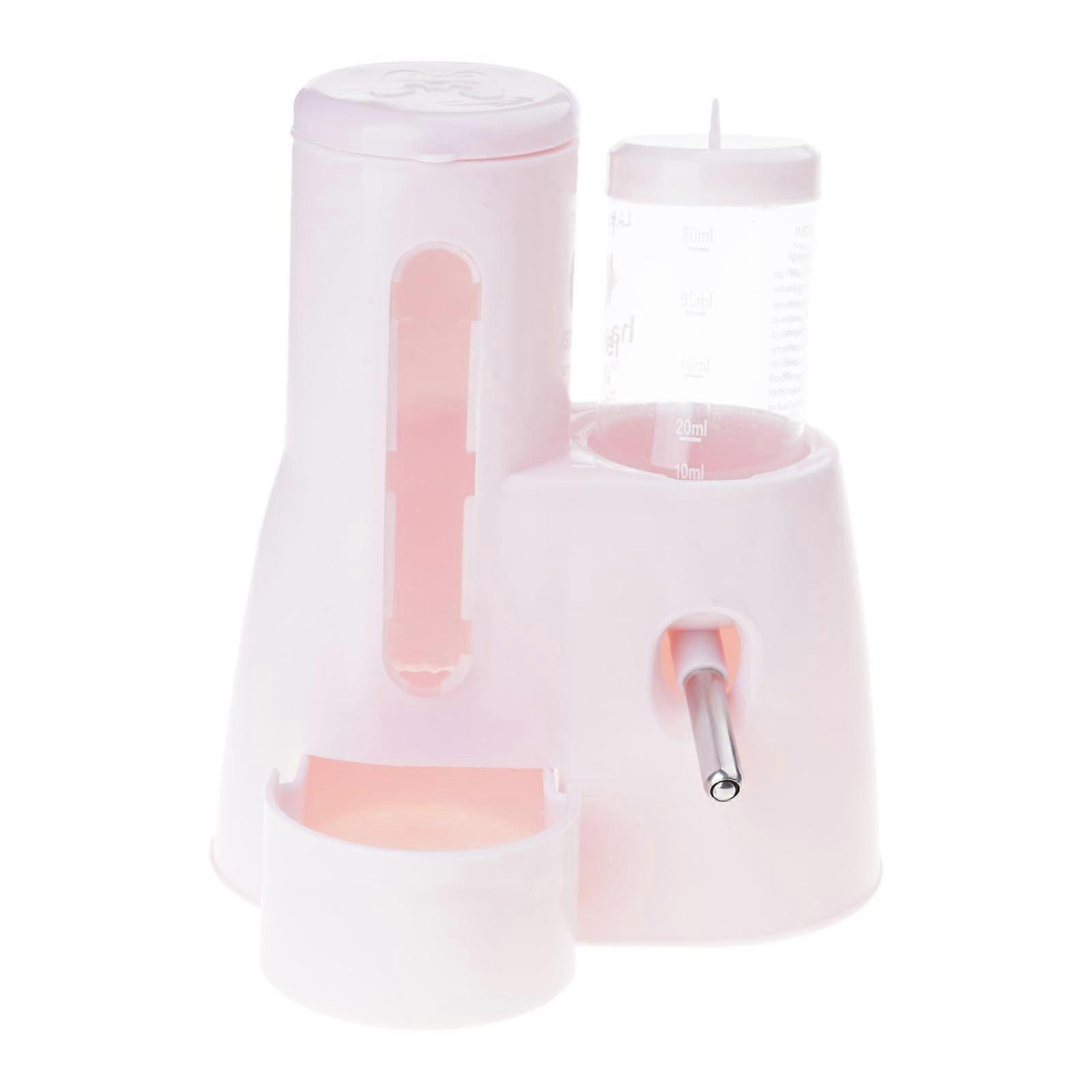 Automatic Feeder and Water Dispenser Dual Purpose NonSpill Design for Hamsters Gerbils Hamster Feeding System A 80ml