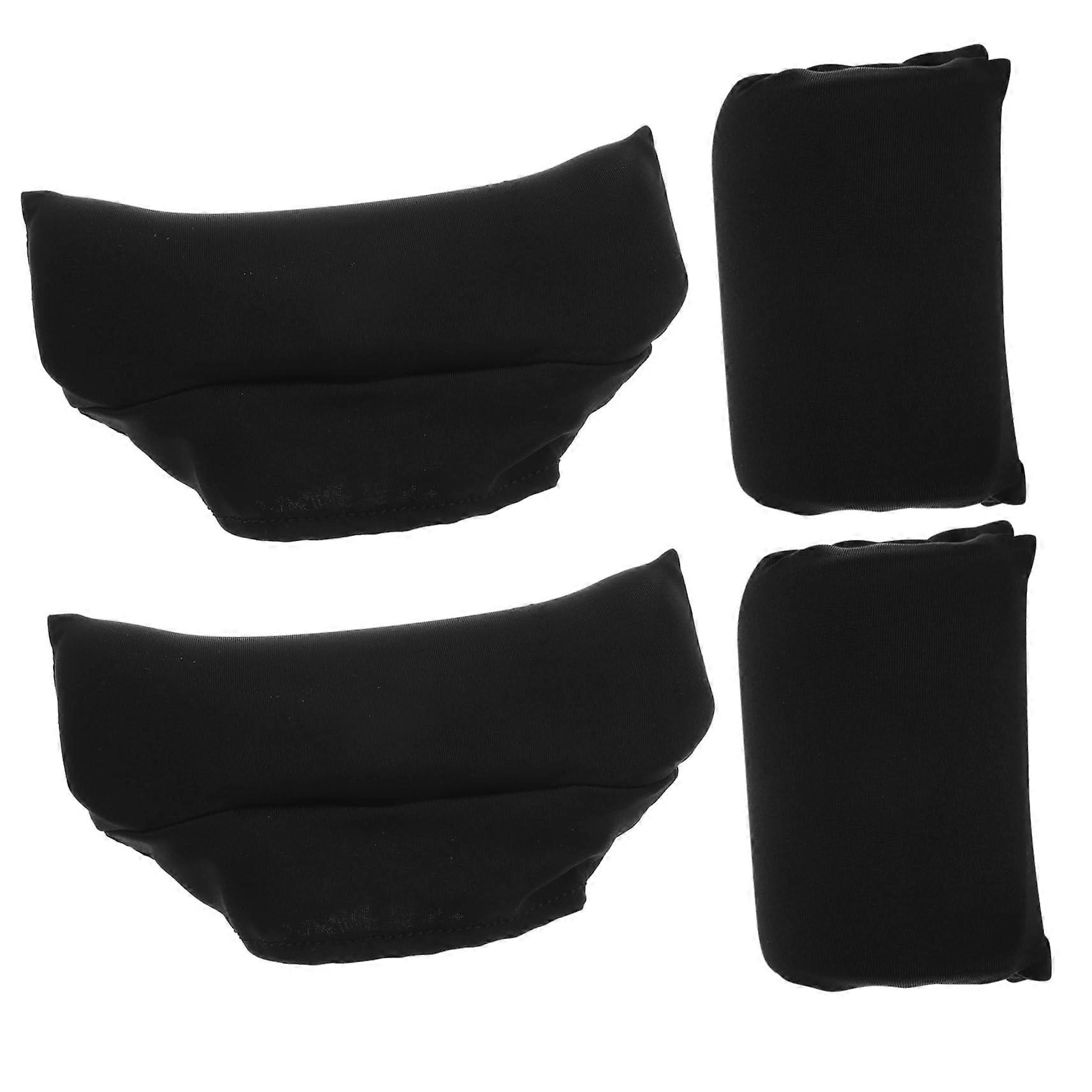1 Set of Walking Aid with Crutches, Armpit Pads, Handles, Block, Stick, Cover