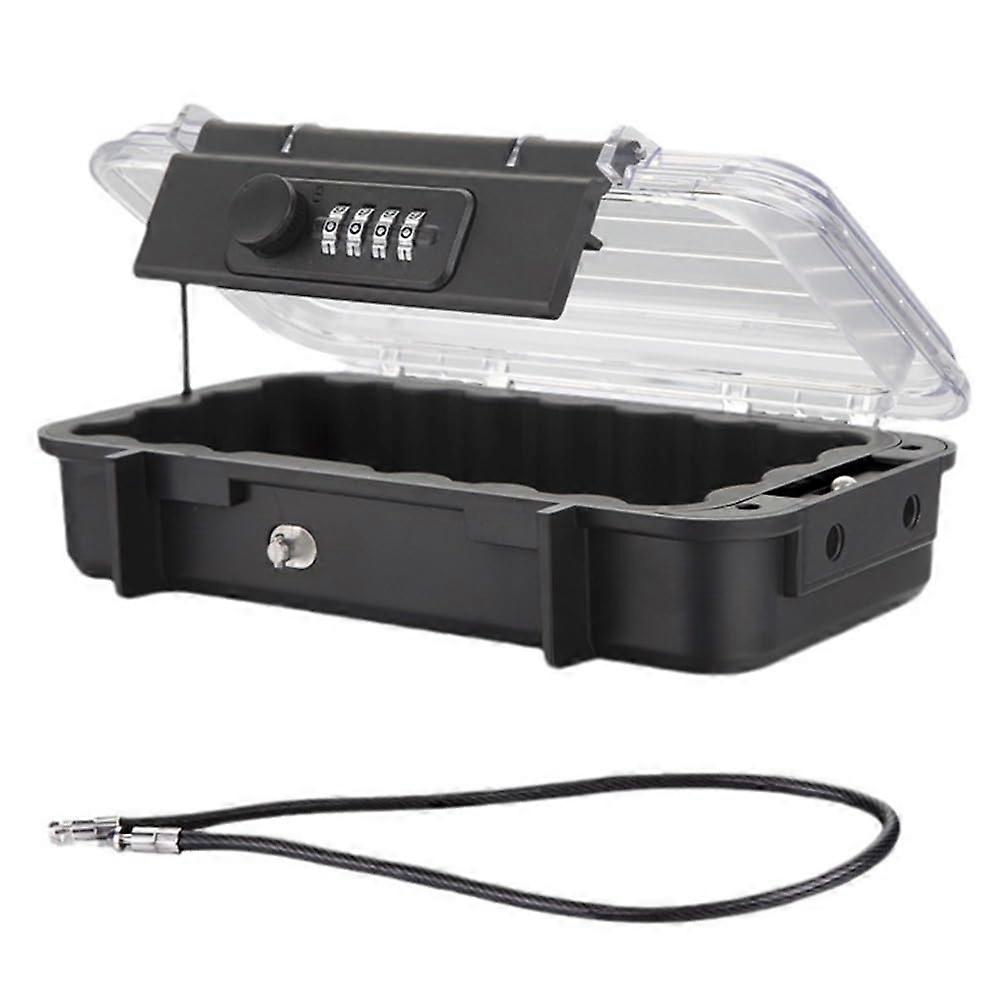 Locker, Telephone Locker, Security Locker, Transparent Waterproof Travel Safe for Outdoor Use, Password Beach Box, Easy to Use, Transparent