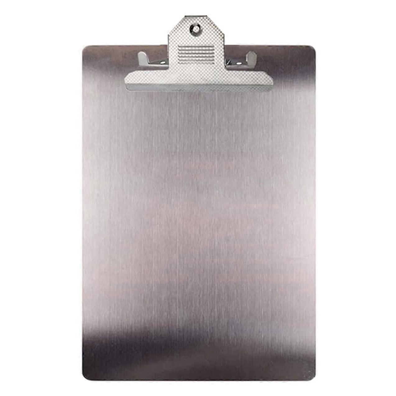 Thin File Folder Metal Clipboard A4 Stainless Steel Clipboard Organizer Binder Board Rail for Office School Teaching