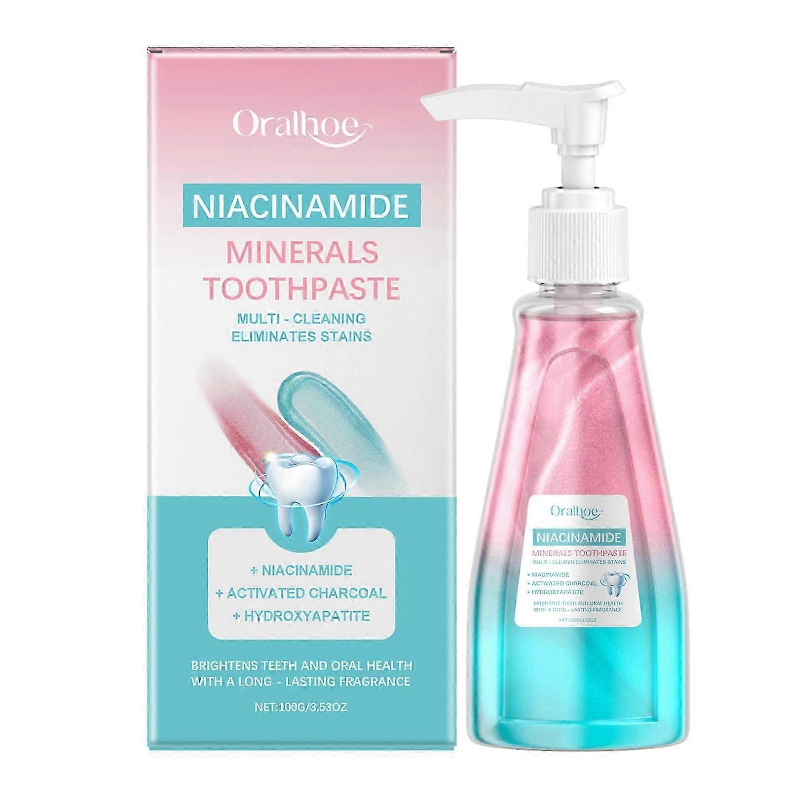 Niacinamide Toothpaste Multifunctional Teeth Cleaning Whitener for Home Travel