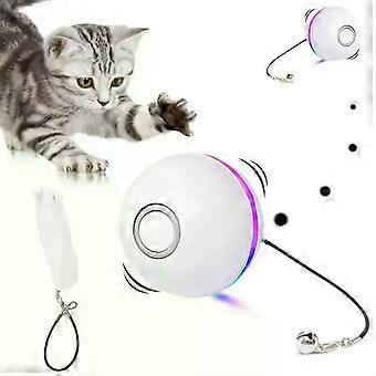 Automatischer elektrischer Katzenspielzeugball Interaktives Katzenspielzeug für Zimmerkatzen Automatische Bälle USB wiederaufladbar rotierend drehend rollen