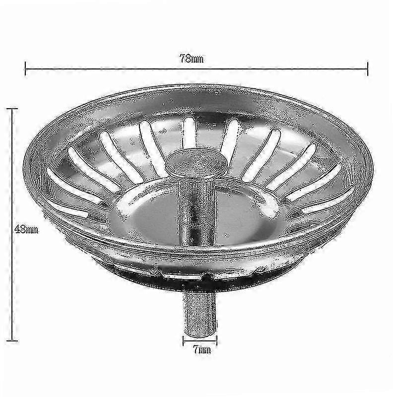 Stainless Steel Kitchen Sink Filter Plug 2025