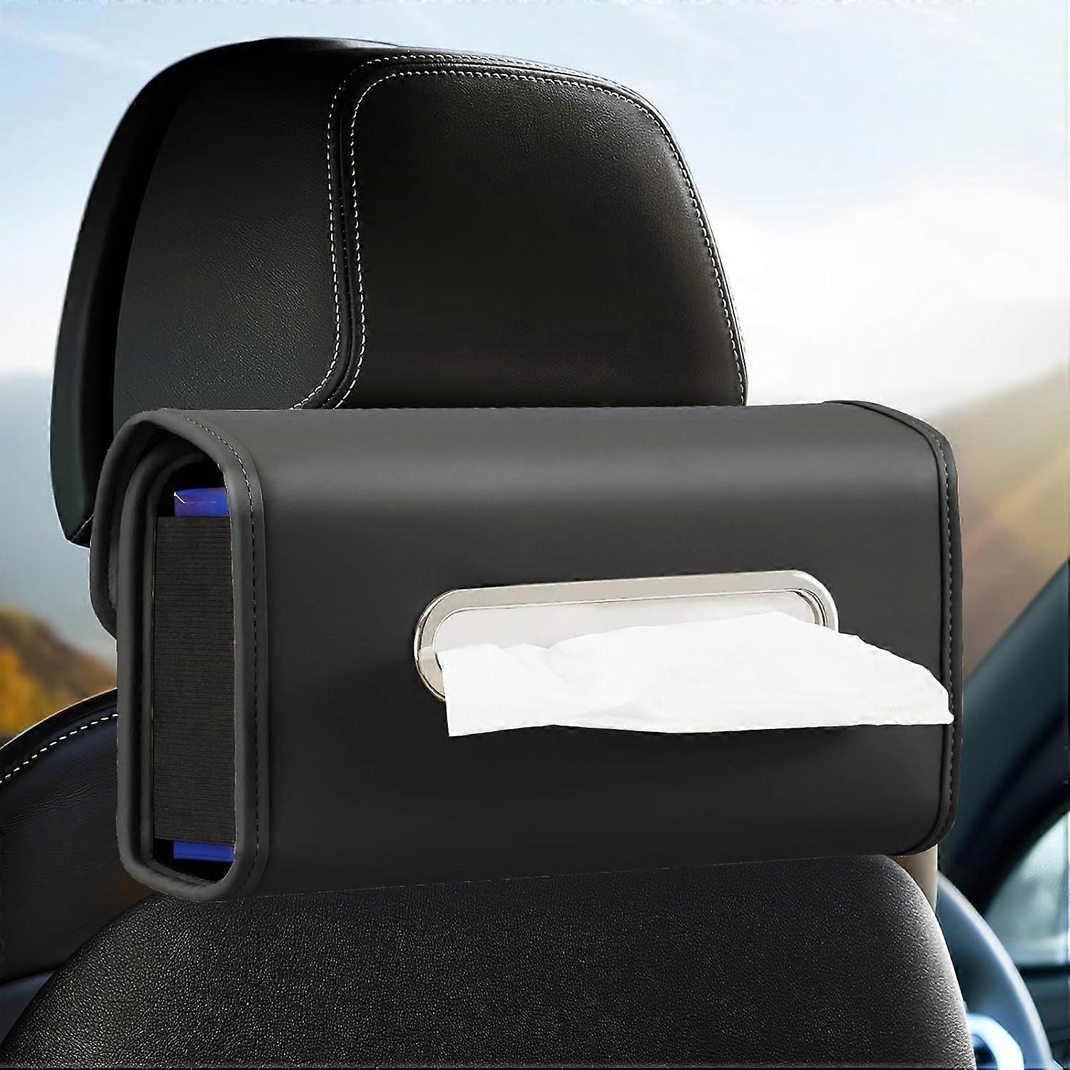 Car Tissue Holder,Tissue Box Cover Keep Car Tidy, Premium PU