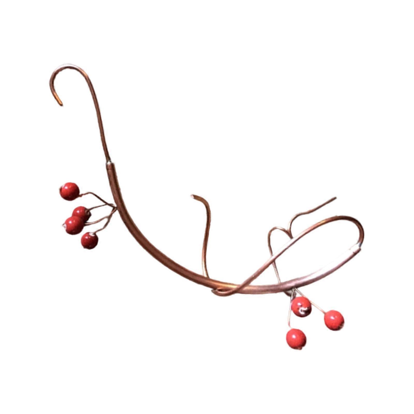 Elegant Unique Banana Shape Butterfly Feeder Crafted from Iron For Outdoor Use Easy Setups With Multiple Hanging Option Multicolor