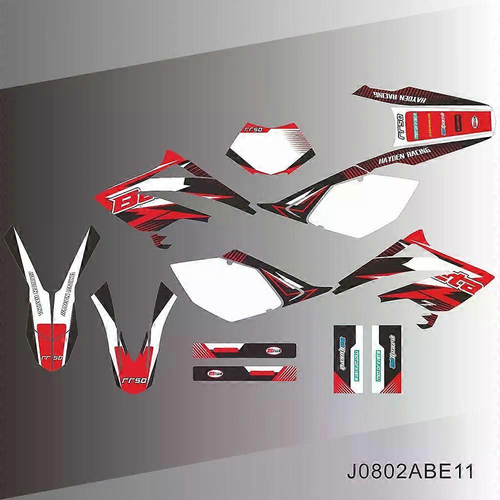 Full Graphics Decals Stickers Motorcycle Background for Beta RR 50 2006 2007 2008 2009 2010