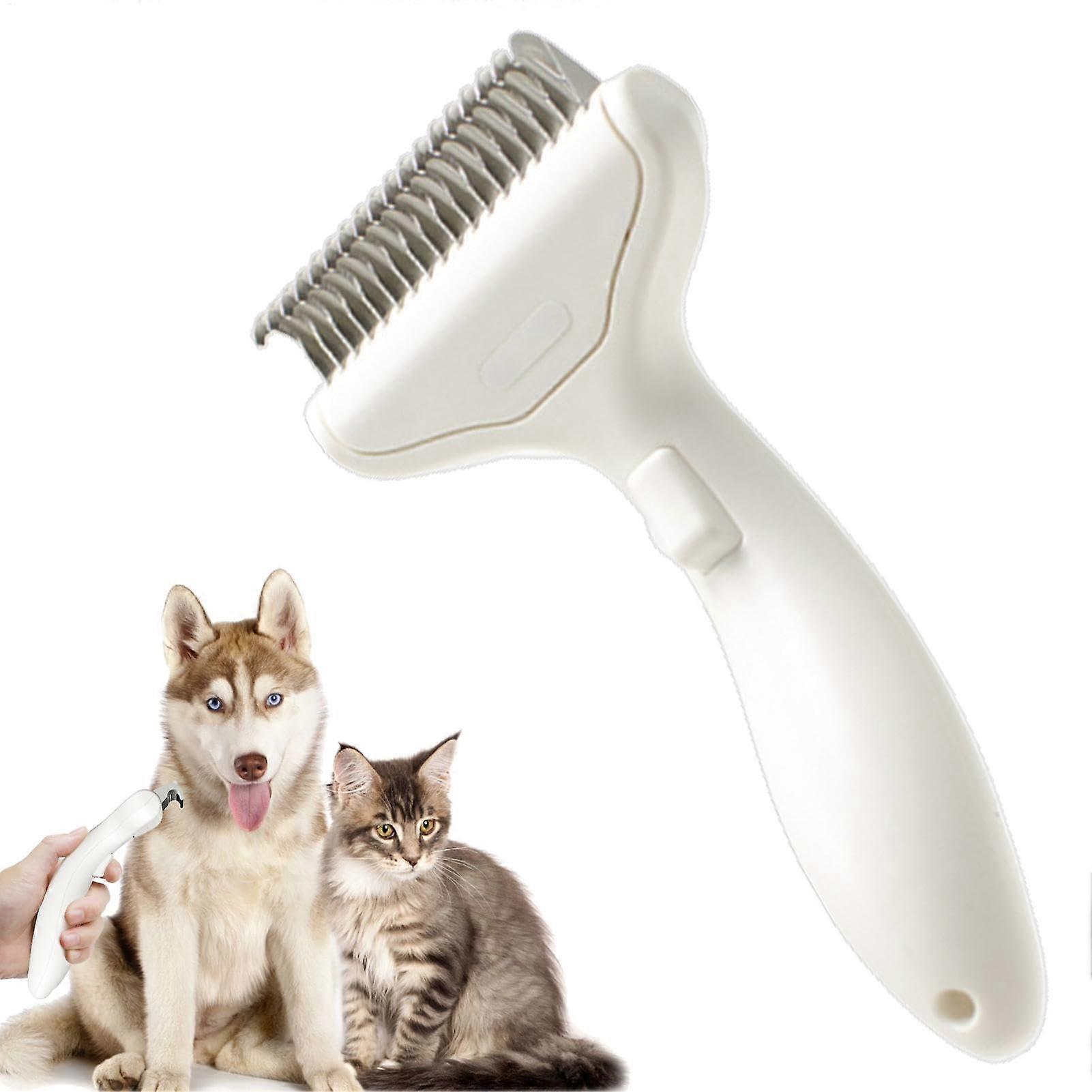 Cat Stain Comb, Dog Remover – Hair Care with Graduated Deshedding for Pets Gentle Grooming Tool