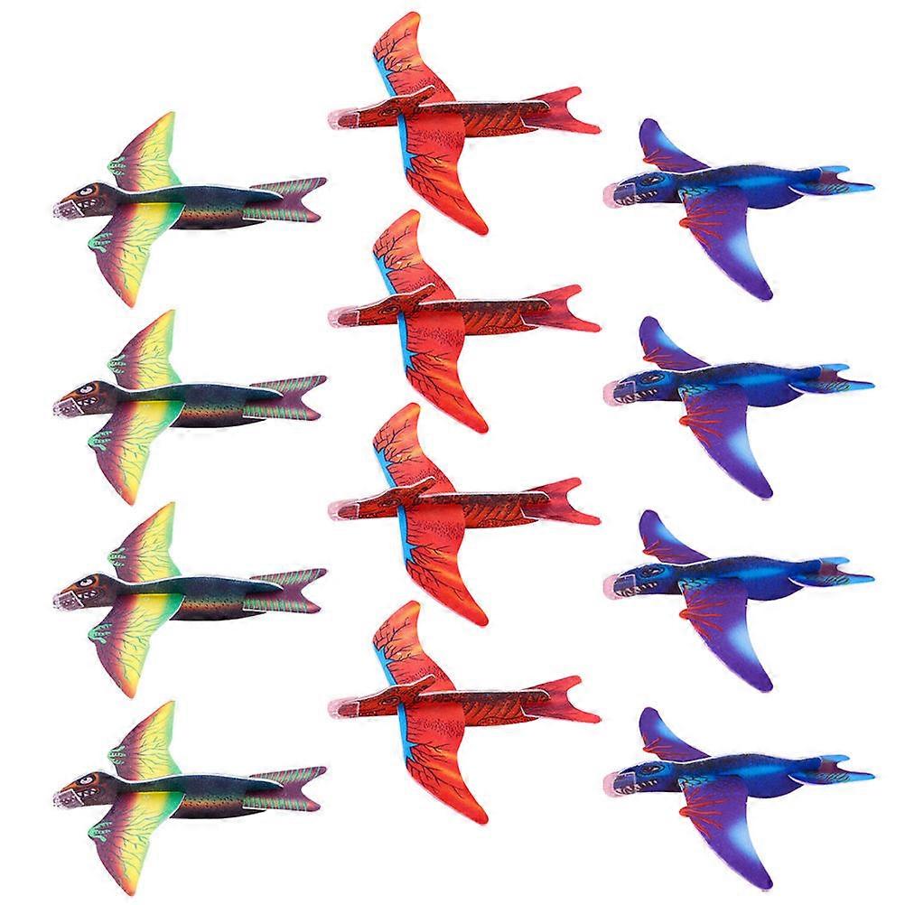 48Pcs Dinosaur Foam Airplane Toy Airplane Toys Dinosaur Flying Airplane Model Foam Airplane Toy