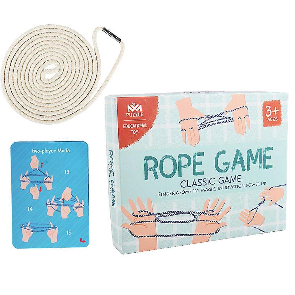 1 Set Cradle Rope Game Hand Finger Strings Cooperative Play Rope