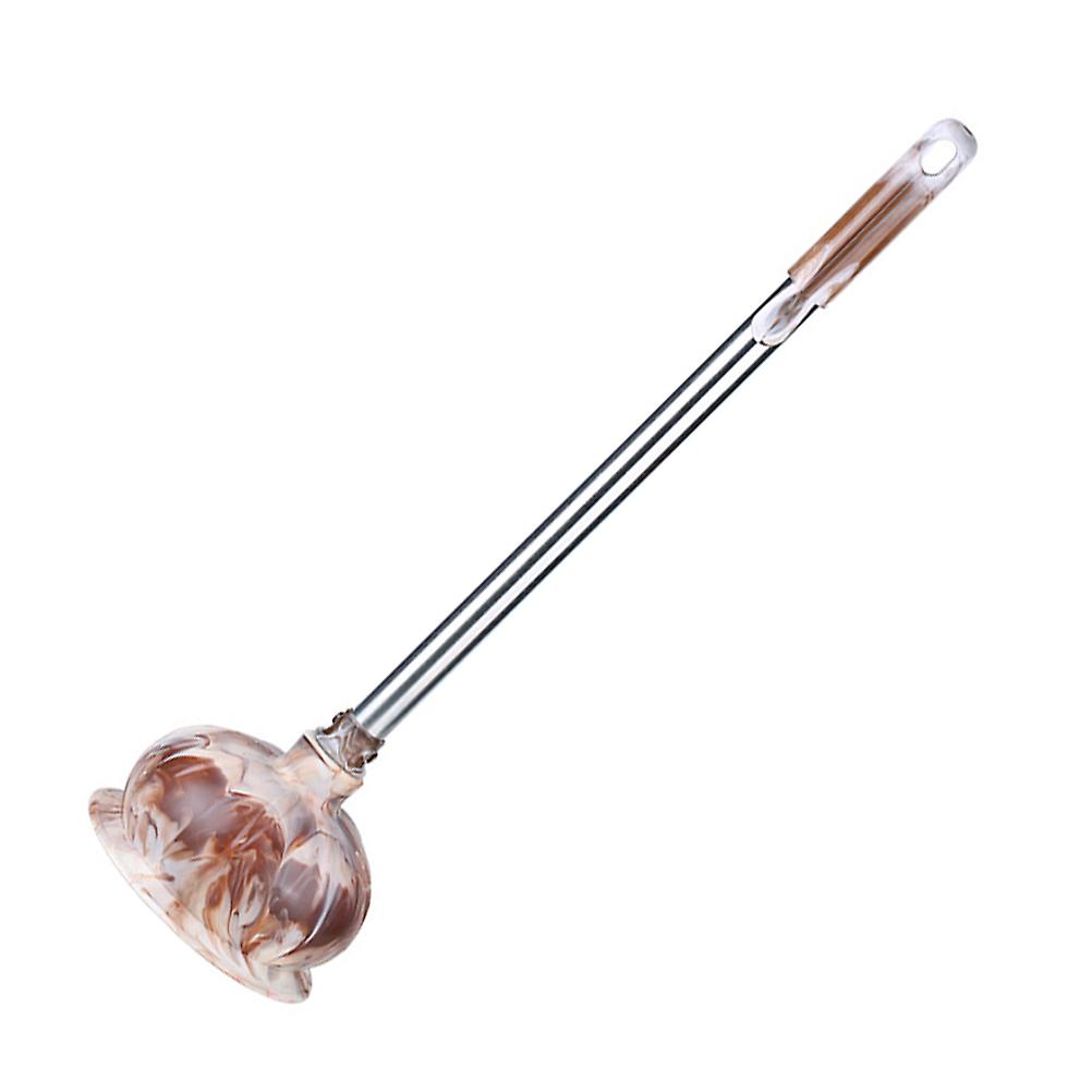 Toilet Plunger Clog Remover Bathroom Cleaning Tool 53x18cm Light Brown Suction 1Pack