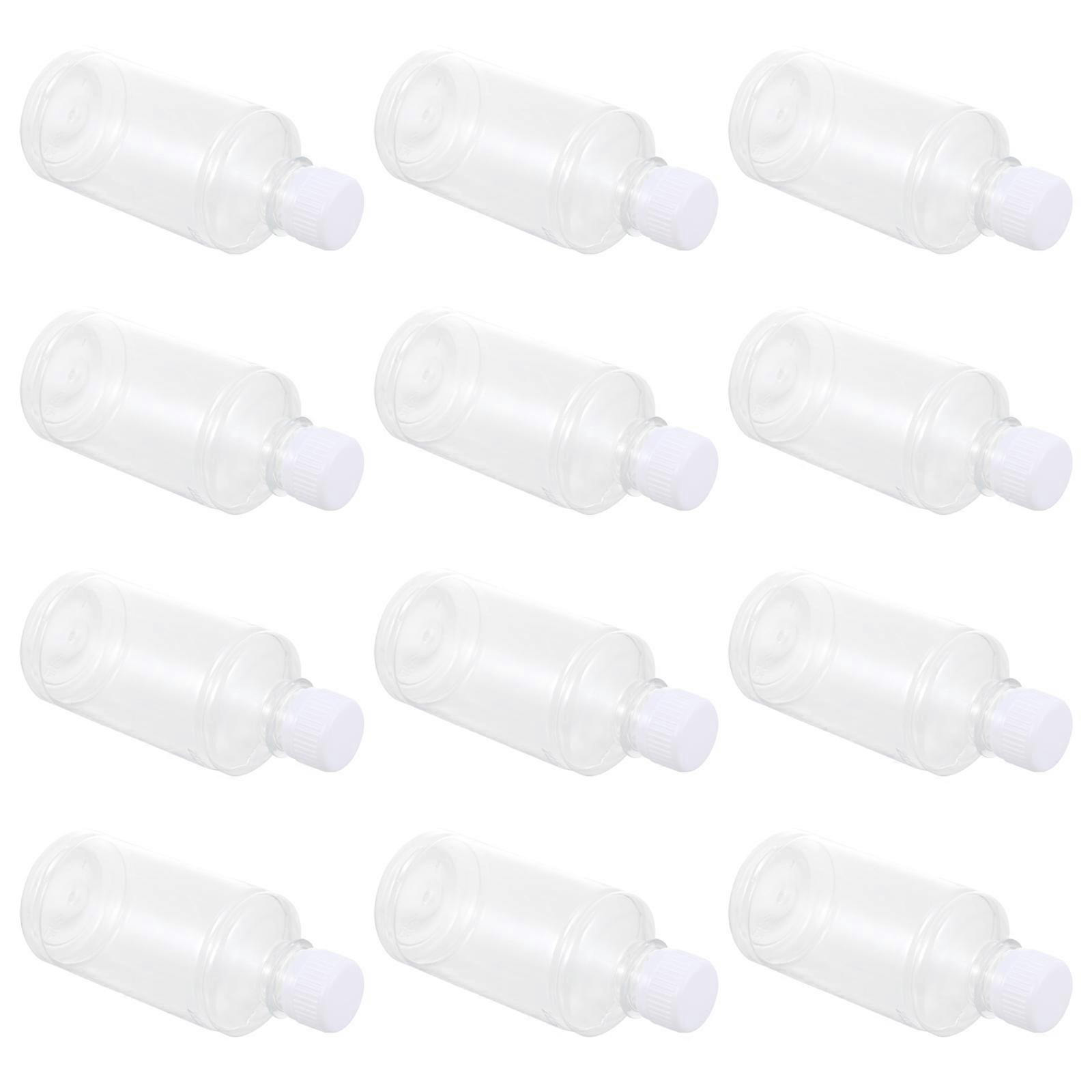 Reagent Bottle 12Pcs Leakproof Laboratory Use Compact Size Storage Holder Transparent Color 250ml