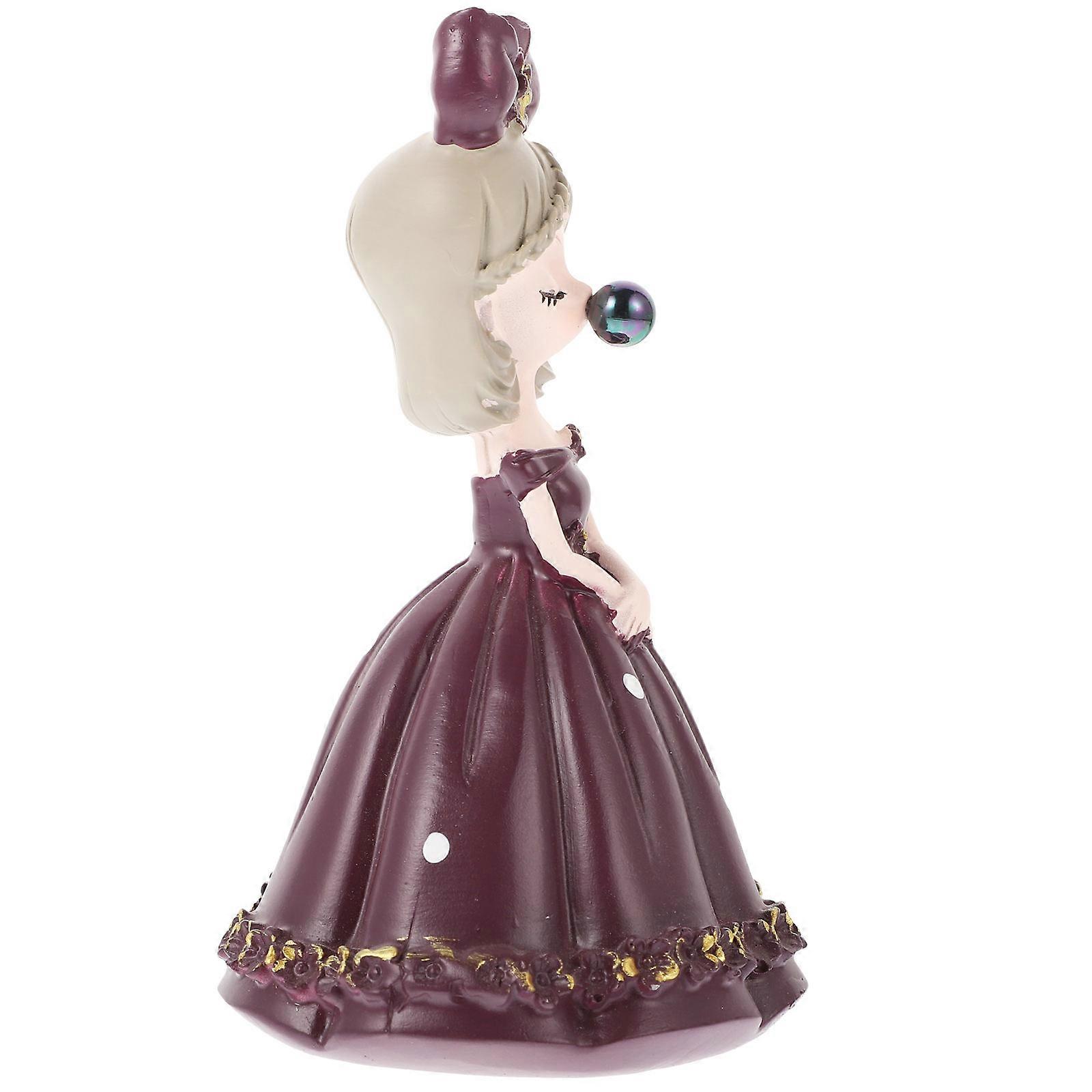 Colorful Bubble Girl Decorative Home Accessory 1Pc For Birthday And Party Occasions In Charming Purple Color