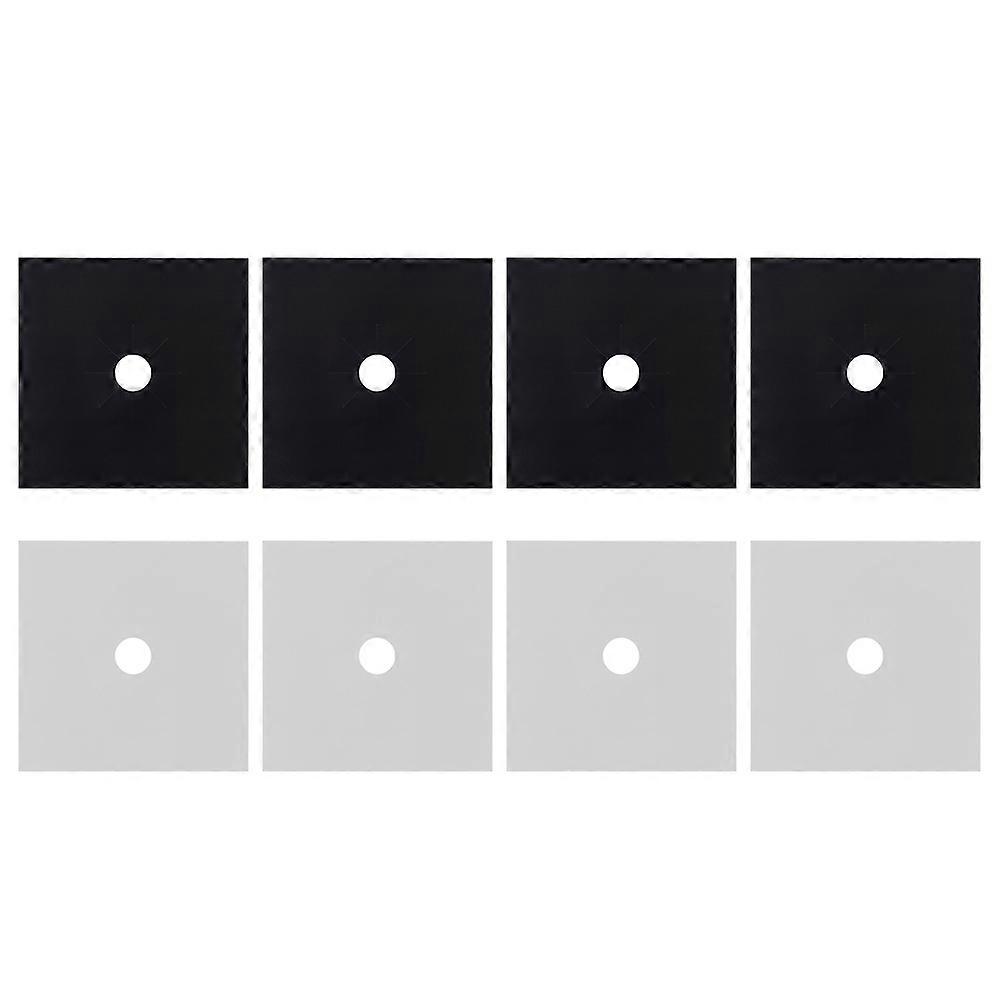 Kitchen Liner 8Pcs Gas Stove Burner Covers Assorted Color Protective Non-Stick for Cooking Use